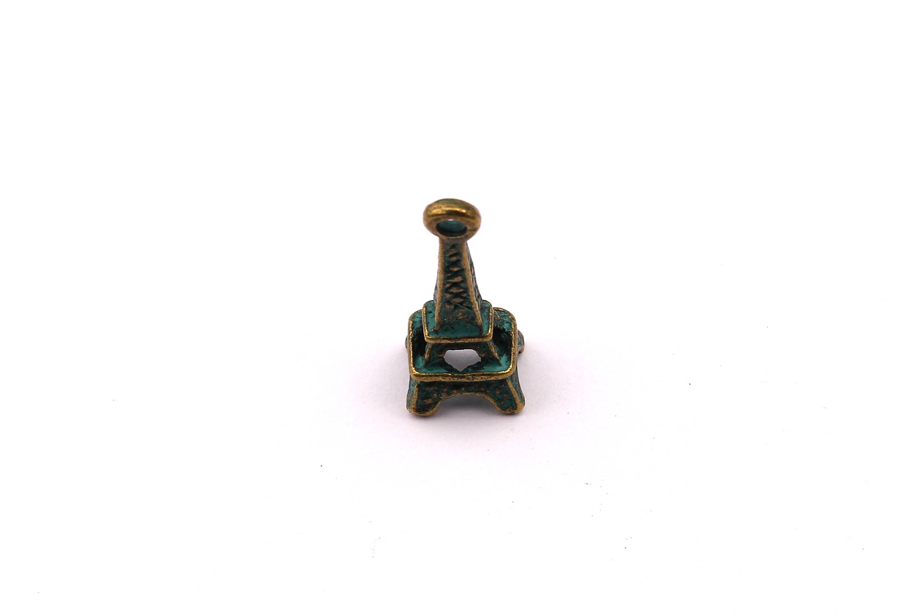 Faux Patina Pendant - Eiffel Shaped - Alloy Charms - Antique Bronze Tone Necklace - Zinc Alloy Beads - Jewelry Supplies - 20x8x2mm ZZ1047 - DOMEDBAZAAR