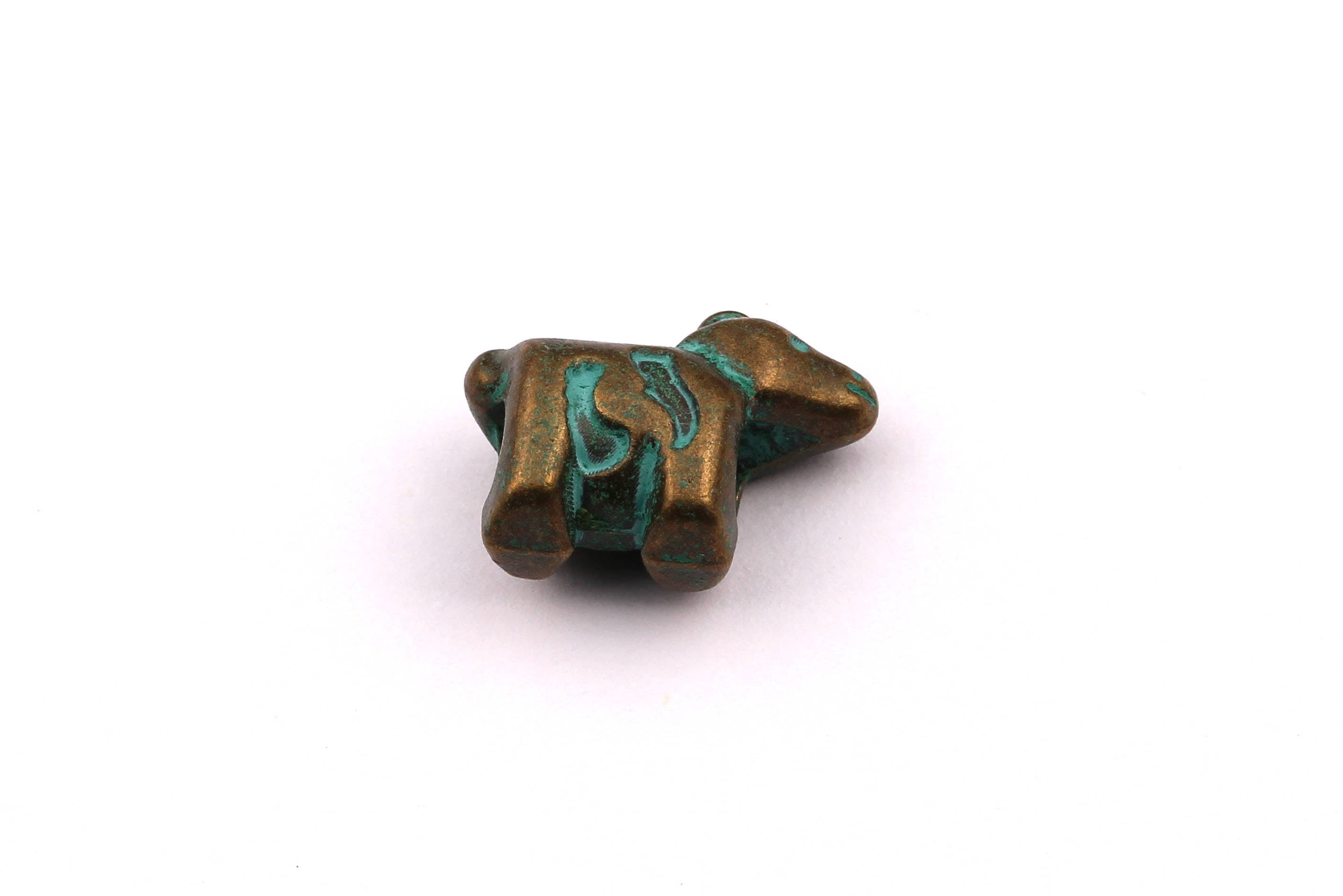 Faux Patina Beads - Dog Shaped - Alloy Charms - Antique Bronze Tone Necklace - Zinc Alloy Pendant - Jewelry Supplies - 17x8mm ZZ1108 - DOMEDBAZAAR