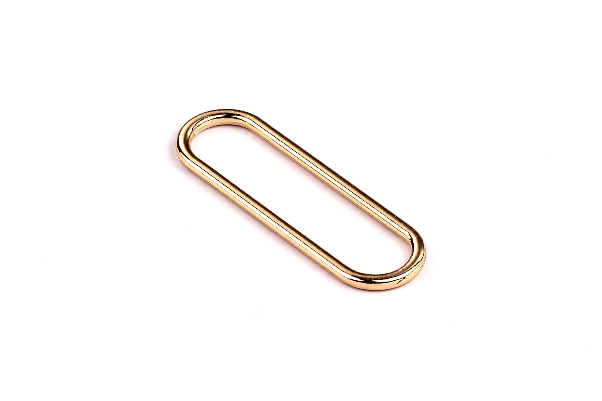 Clip Shaped Charms- Zinc Alloy Earring Findings - Gold Tone Connector - Alloy Pendant for Necklace - Jewelry Supplies - 43x14x2mm - ZZ1160 - DOMEDBAZAAR