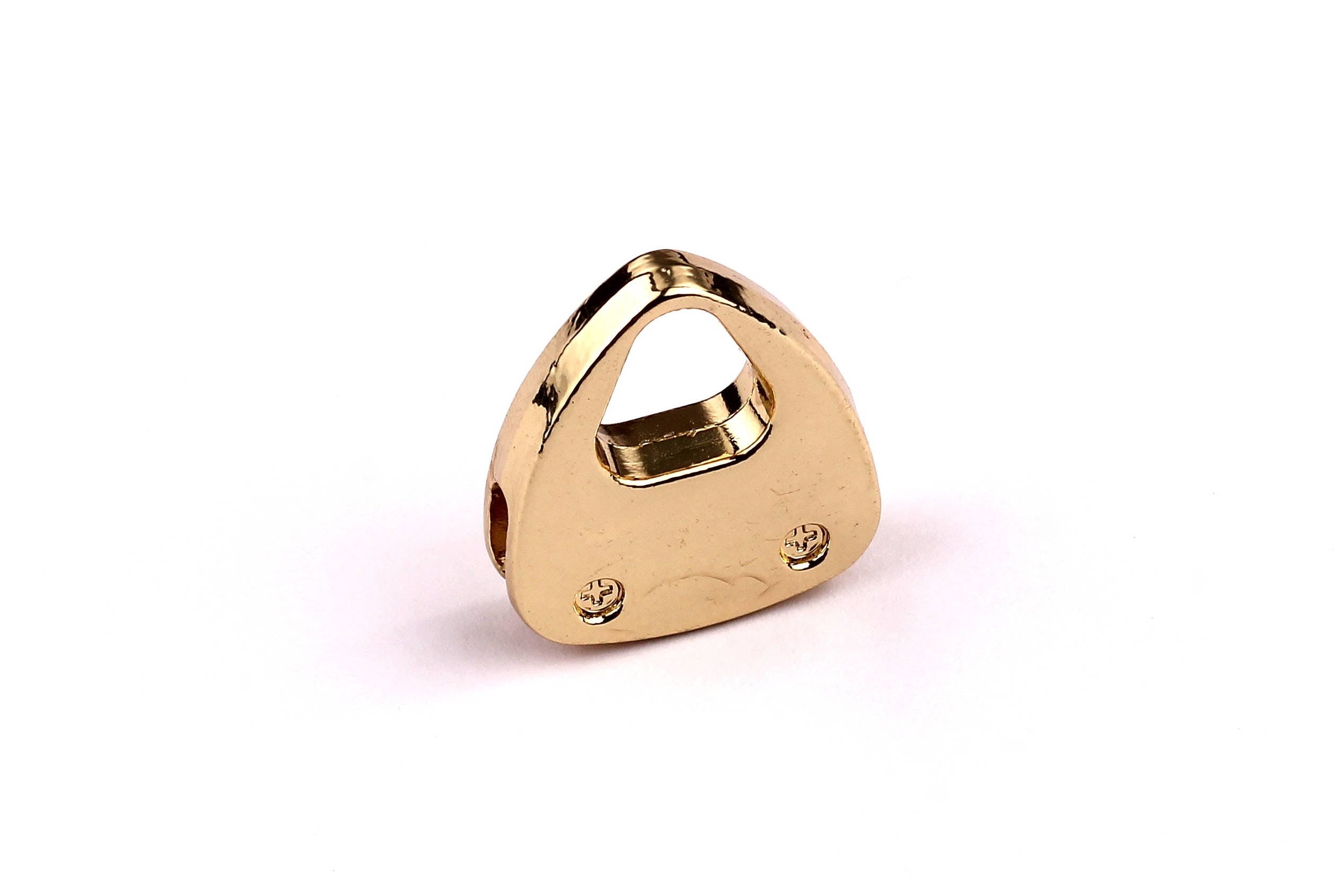 Handbag Shaped Charms- Zinc Alloy Earring Findings - Gold Tone Connector - Alloy Pendant for Necklace - Jewelry Supplies - 25x7.5mm - ZZ1182 - DOMEDBAZAAR