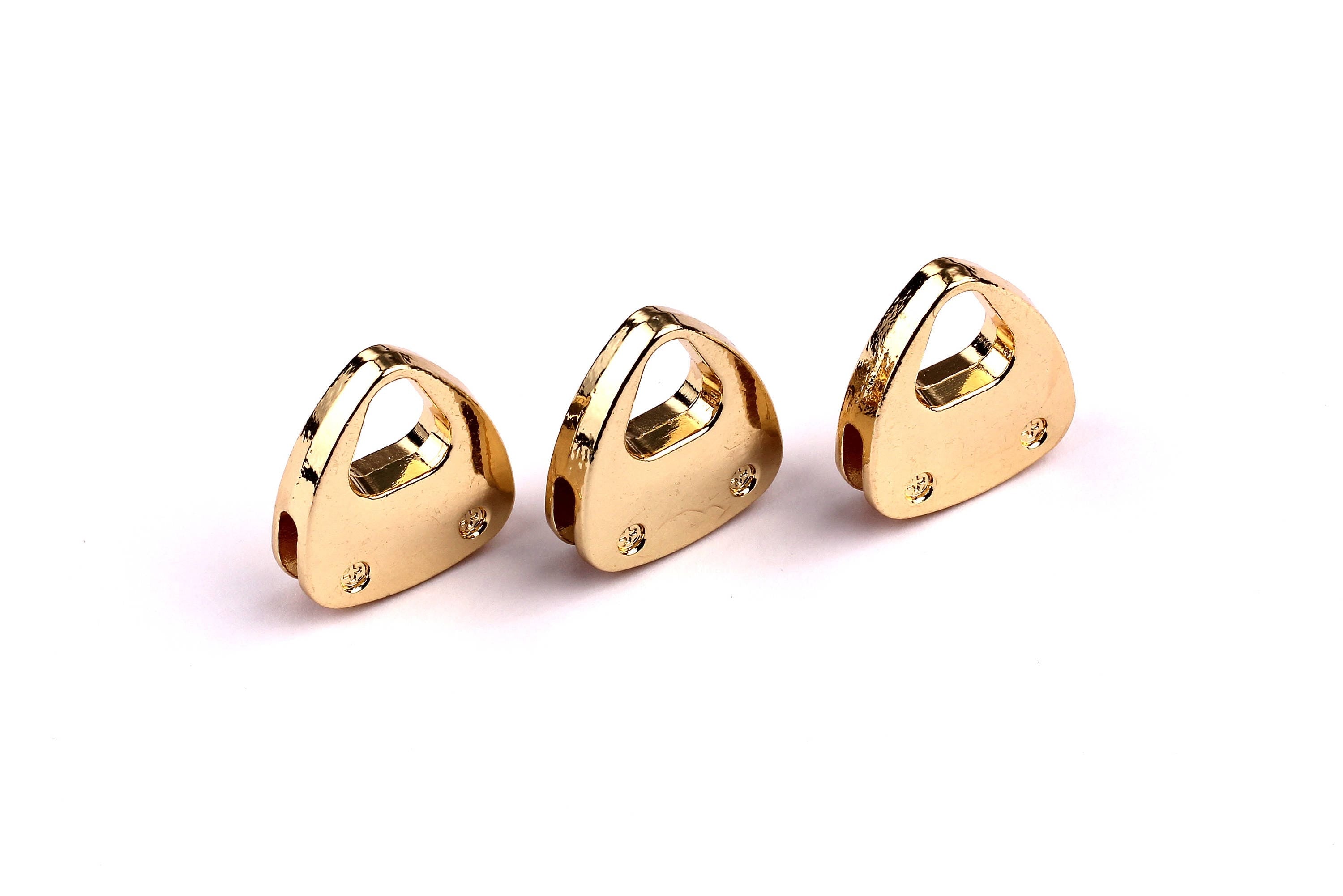 Handbag Shaped Charms- Zinc Alloy Earring Findings - Gold Tone Connector - Alloy Pendant for Necklace - Jewelry Supplies - 25x7.5mm - ZZ1182 - DOMEDBAZAAR