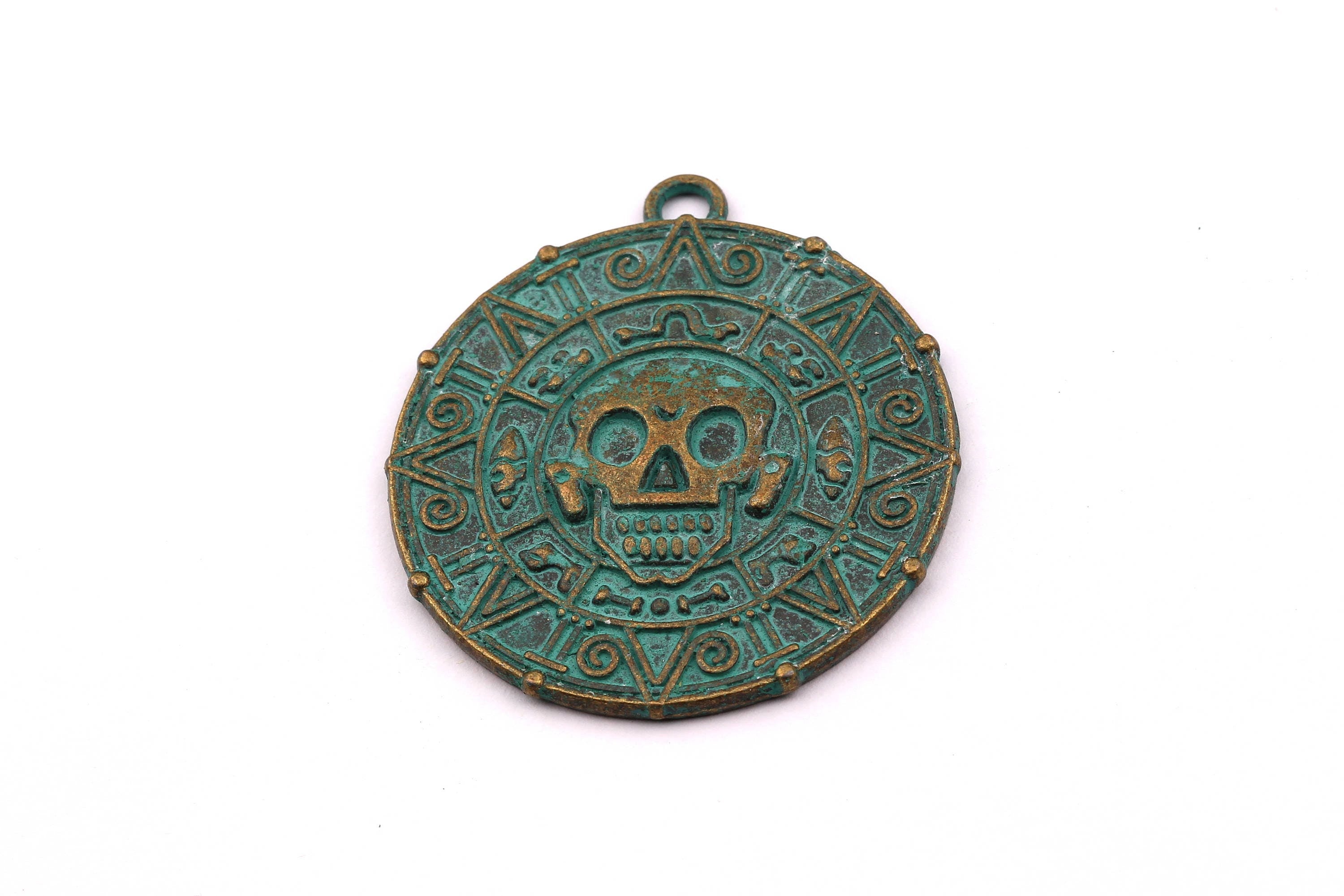Faux Patina Pendant - Skeleton Shaped - Alloy Charms - Antique Bronze Tone Necklace - Zinc Alloy Beads - Jewelry Supplies - 38x3mm ZZ1055 - DOMEDBAZAAR