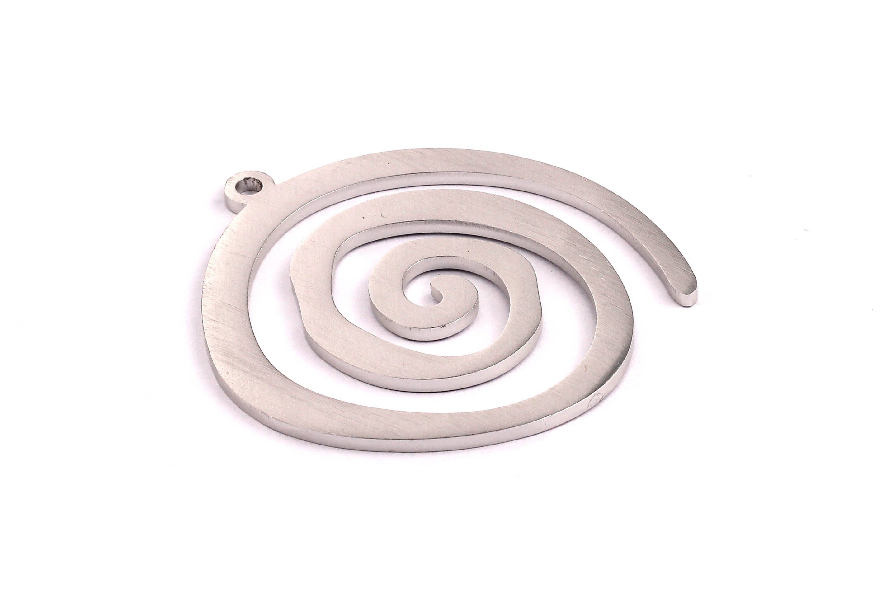 Aluminum Charms - Infinite Loop Shaped Pendant - Anodized Aluminium Charms - Wall Decor - Silver Tone - 53x49x2mm - AA1071 - DOMEDBAZAAR