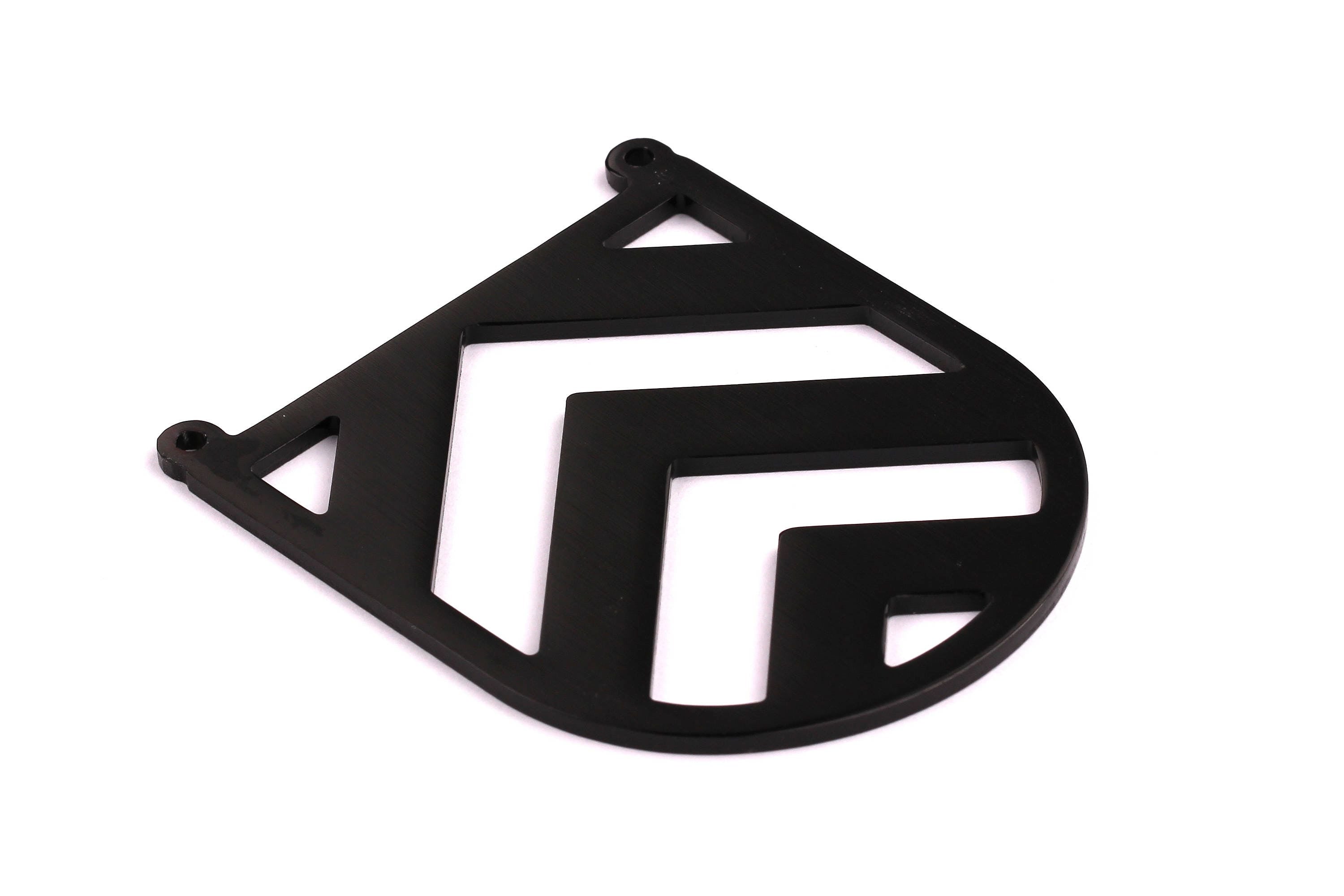 Aluminum Charms - Chevron Shaped Pendant - Anodized Aluminium Charms - Wall Decor - Black Tone - 74x66x2.5mm - AA1127 - DOMEDBAZAAR