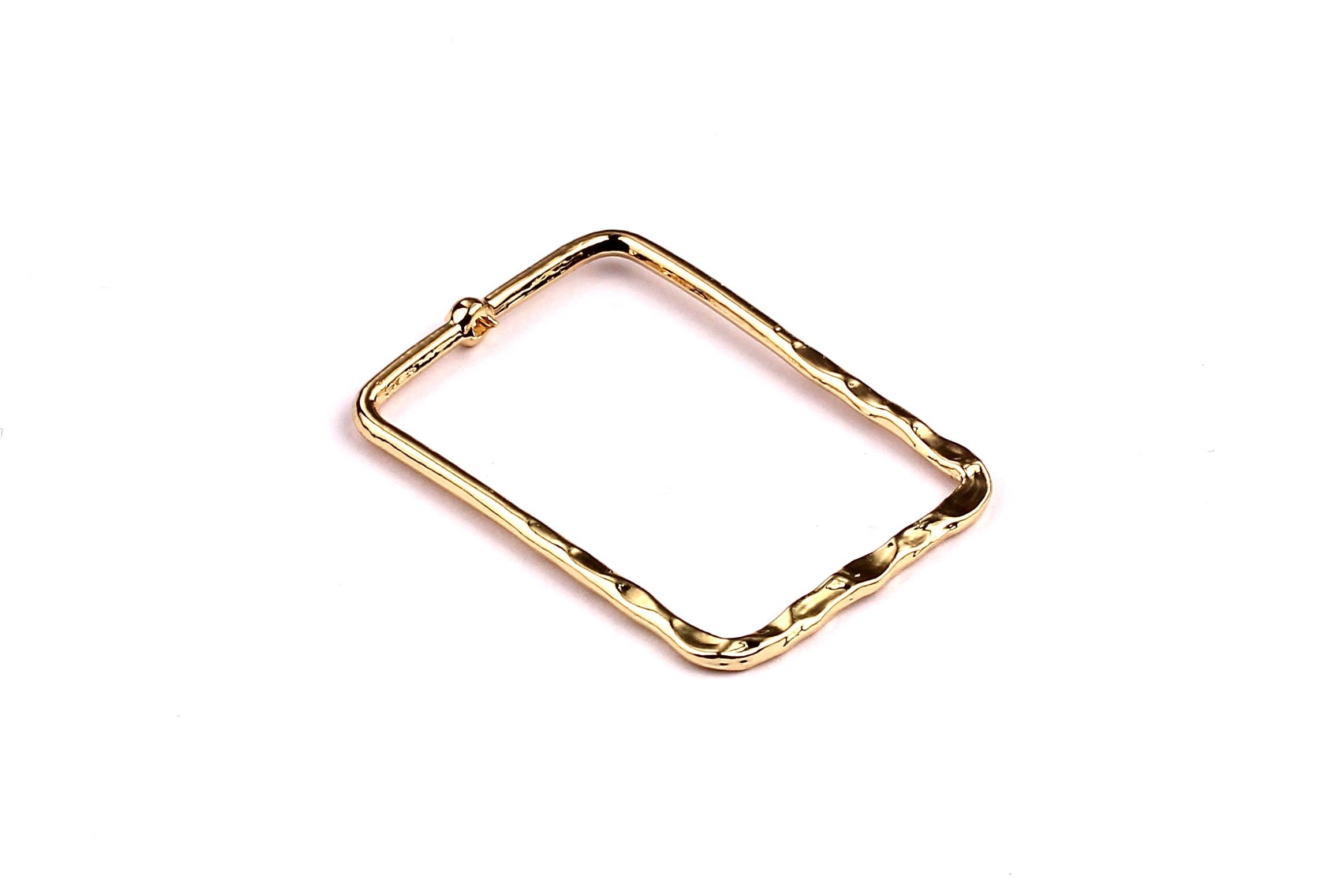 Rectangle Shaped Charms- Zinc Alloy Earring Findings - Gold Tone - Alloy Pendant for Necklace - Jewelry Supplies - 23x33x1.5mm - ZZ1151 - DOMEDBAZAAR