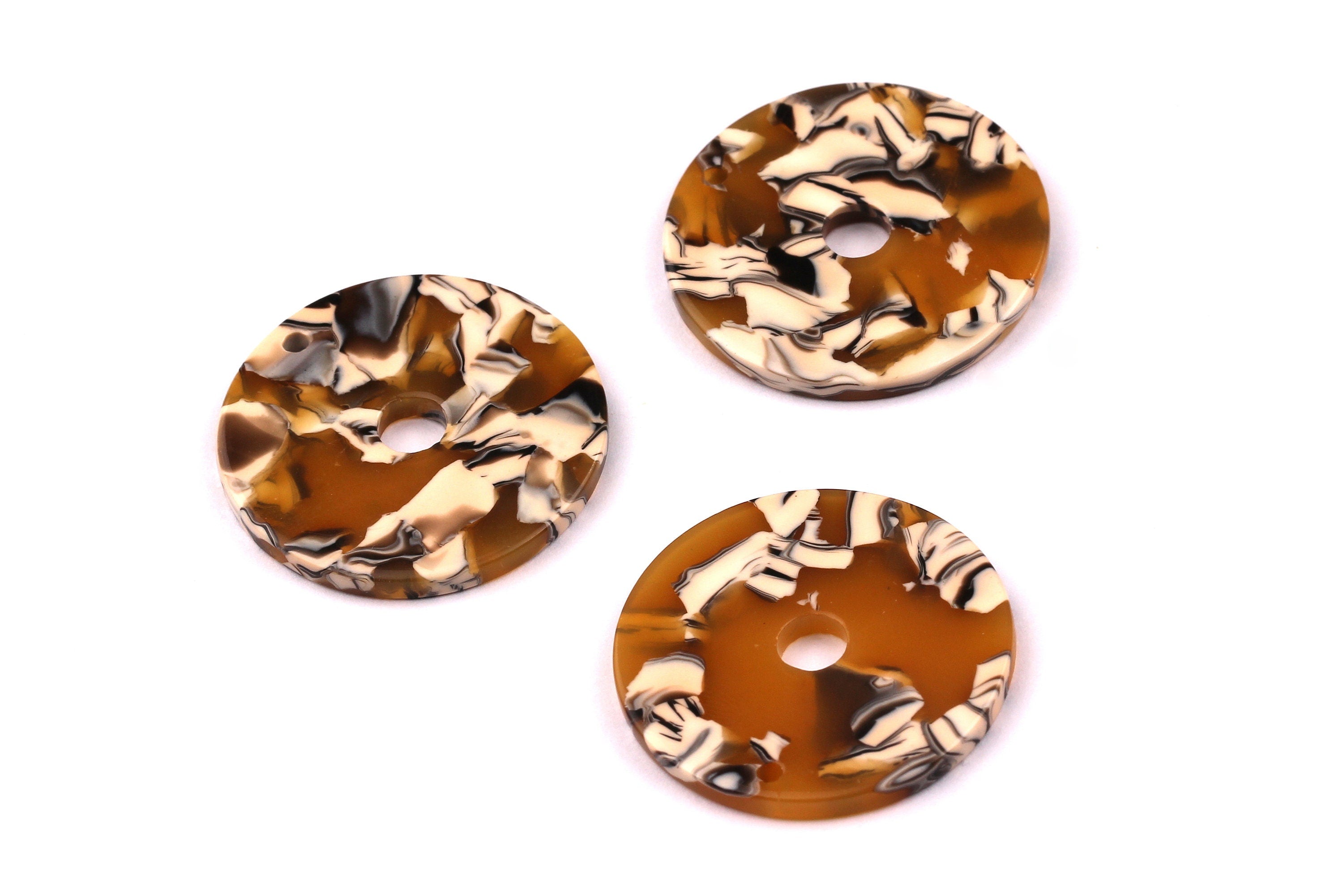 Acetate Circle Charms - Circle Earrings and Pendant - Earring Findings - Jewelry Supplies - Color Code: A14 - 29x2.6mm - AC1018A - DOMEDBAZAAR