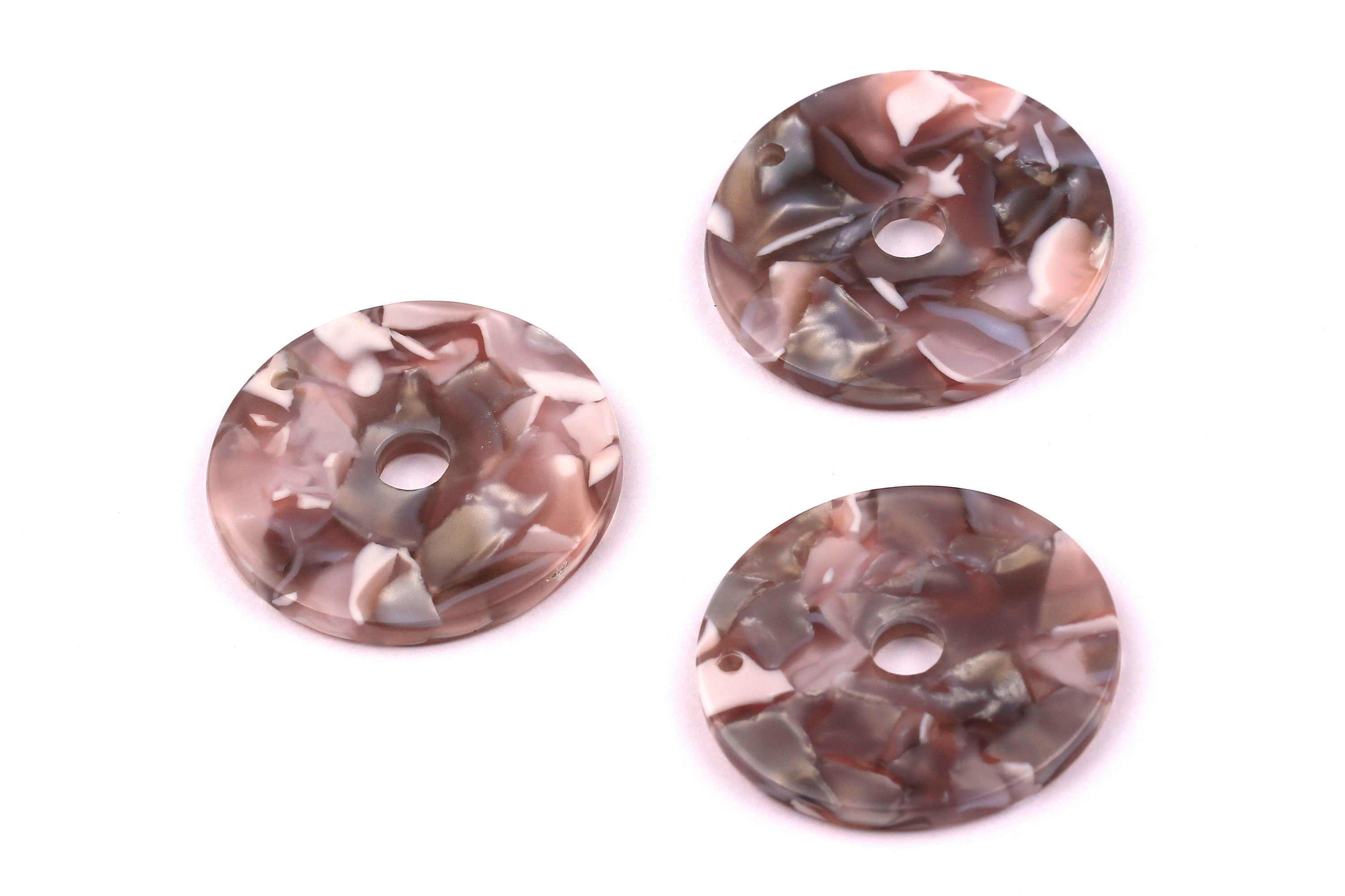 Acetate Circle Charms - Circle Earrings and Pendant - Earring Findings - Jewelry Supplies - Color Code: A20 - 29x2.6mm - AC1018C - DOMEDBAZAAR