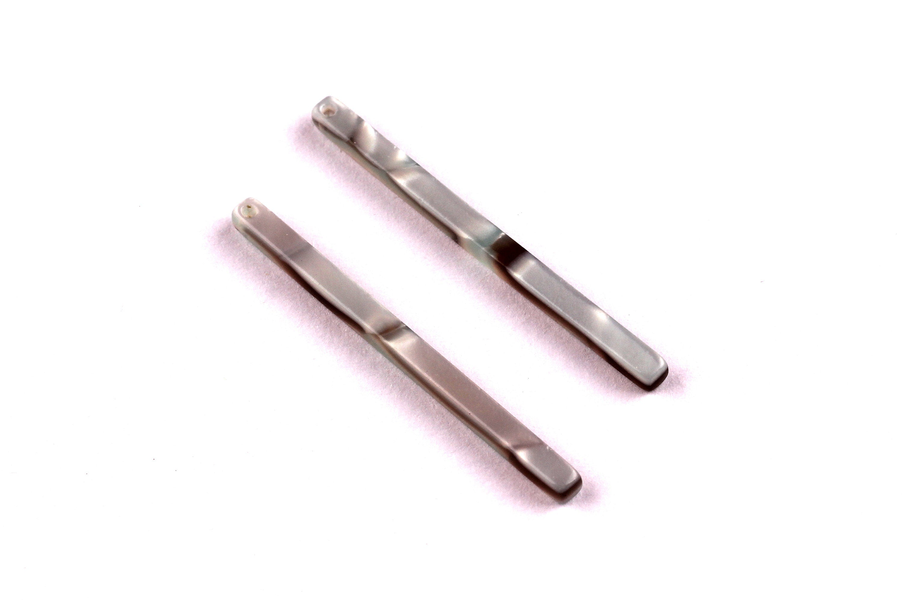 Acetate Stick Charms - Stick Earrings and Pendant - Earring Findings - Jewelry Supplies - Color Code: A22 -39x2.75x2.75mm - AC1041C - DOMEDBAZAAR