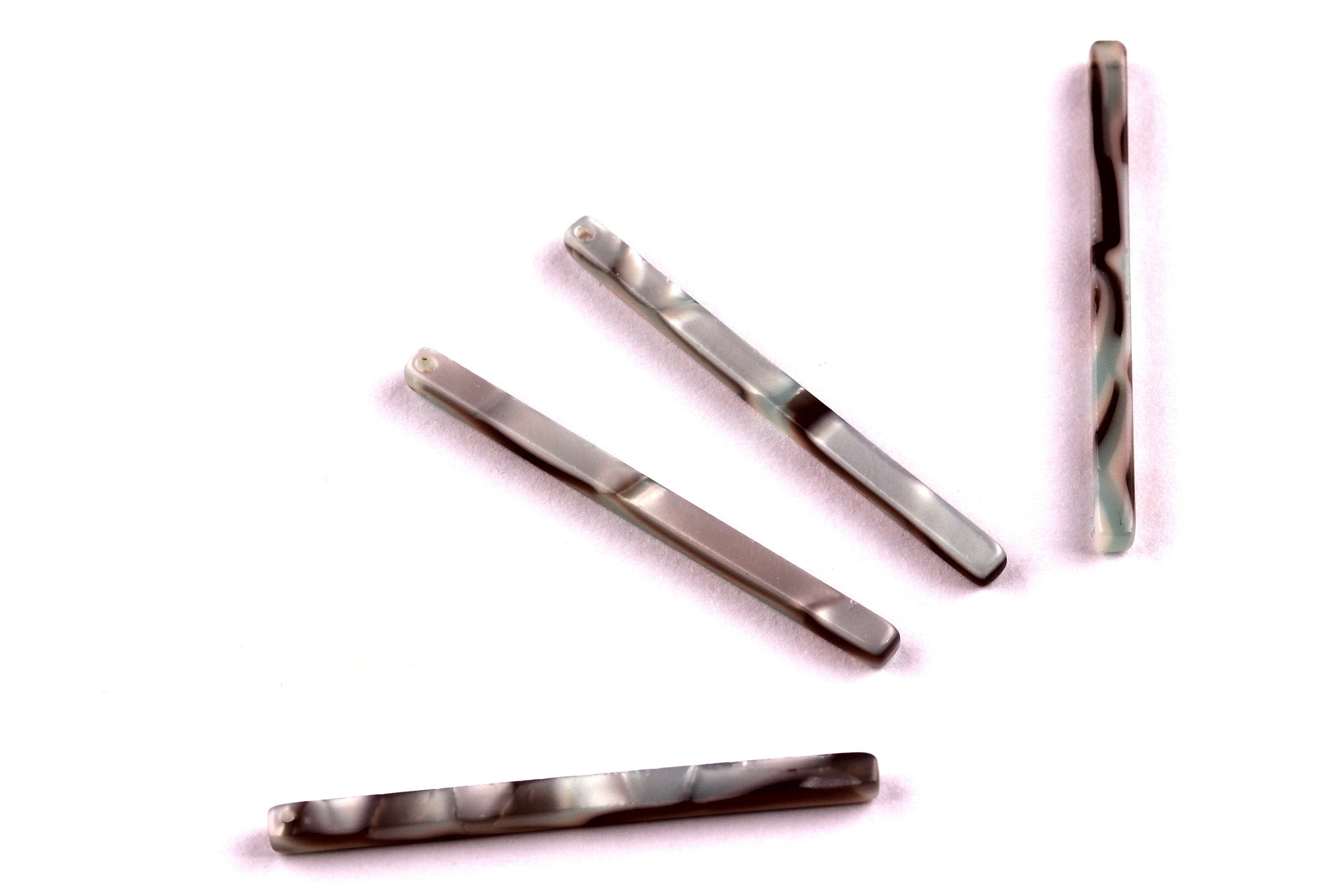 Acetate Stick Charms - Stick Earrings and Pendant - Earring Findings - Jewelry Supplies - Color Code: A22 -39x2.75x2.75mm - AC1041C - DOMEDBAZAAR