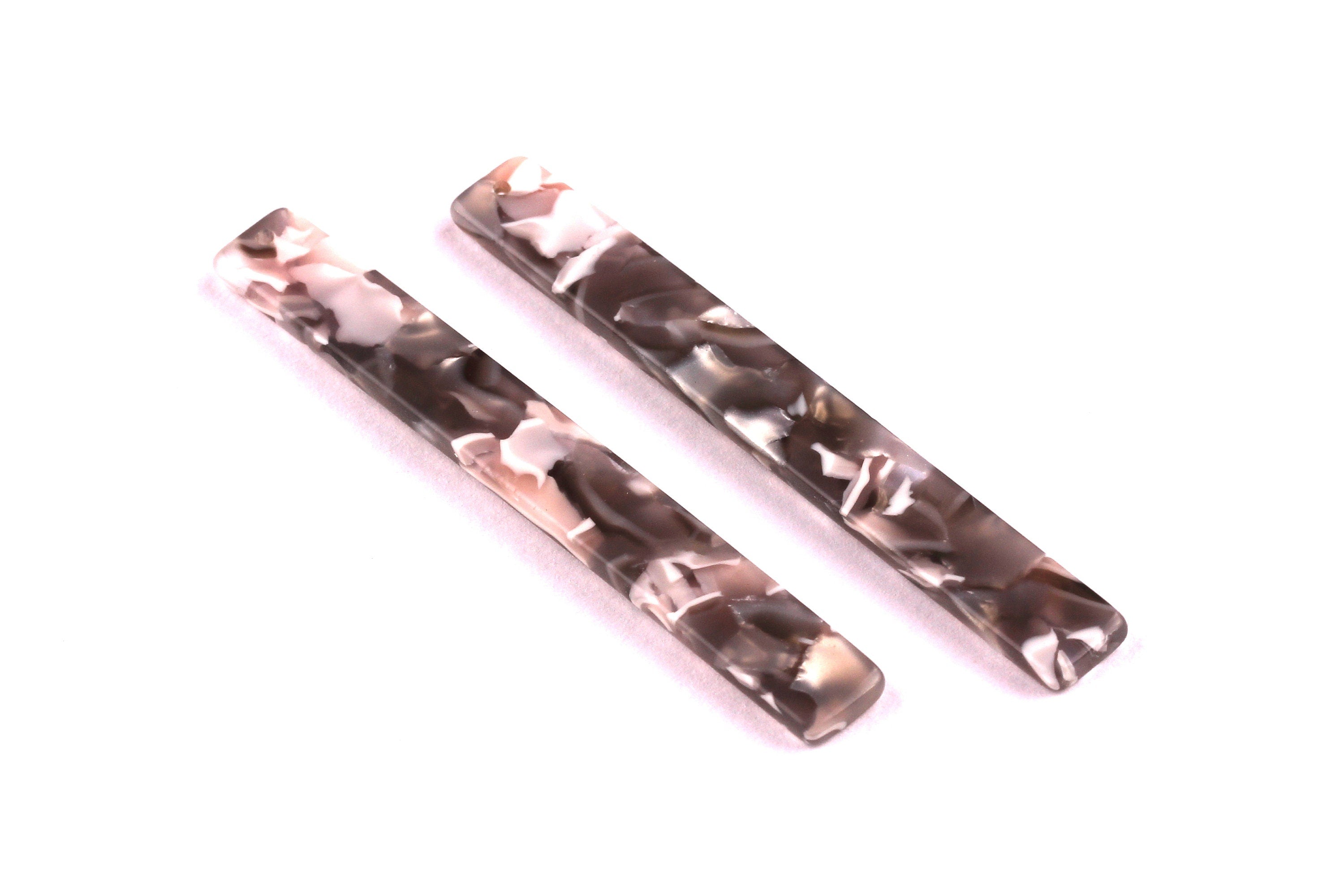 Acetate Stick Charms - Bar Earrings and Pendant - Earring Findings  - Jewelry Supplies - Color Code: A20 - 59x7x2.5mm - AC1049C - DOMEDBAZAAR