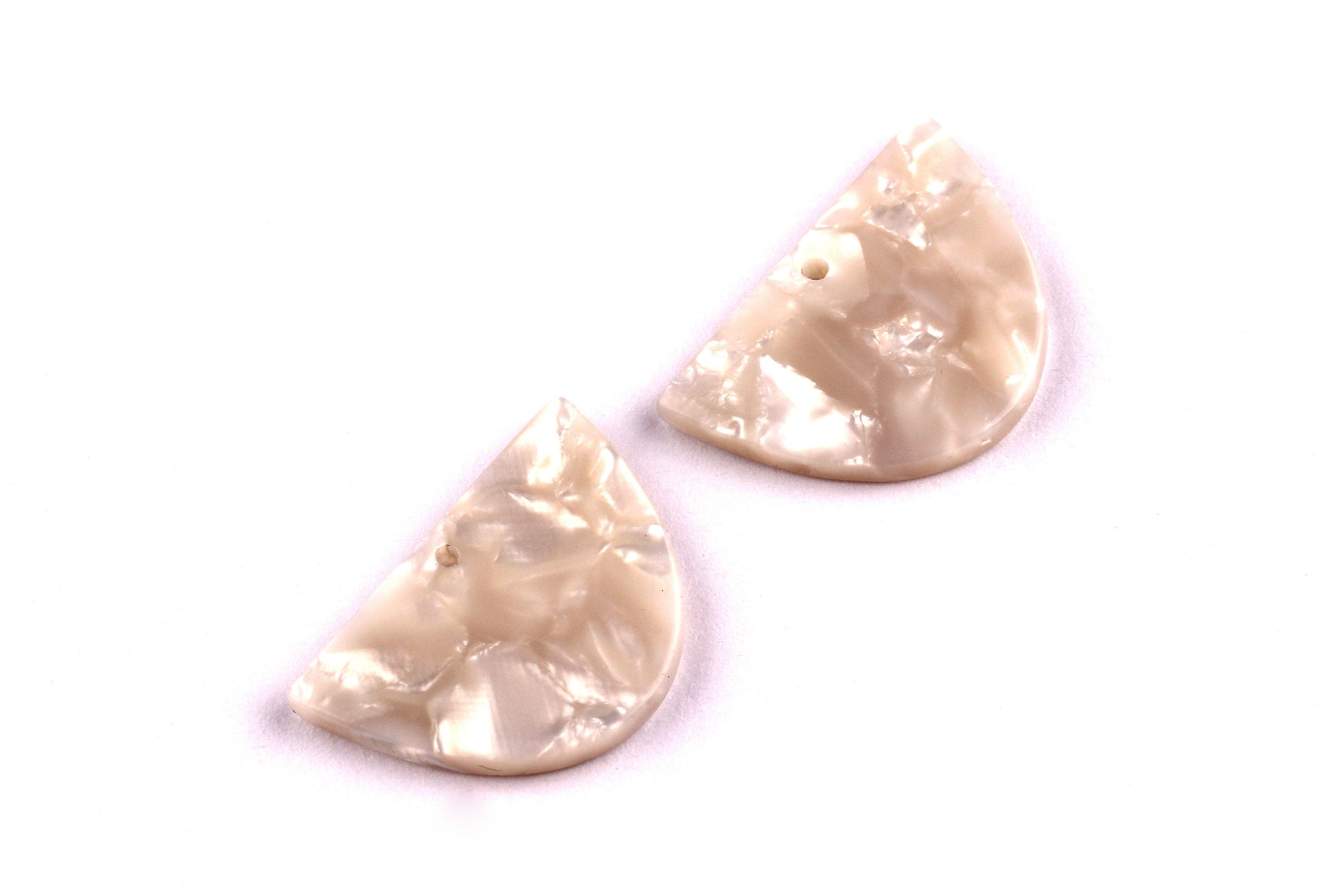 Acetate D Charms -D Earrings and Pendant - Earring Findings - Jewelry Supplies - Color Code: A12 - 17x25x2.5mm - AC1058C - DOMEDBAZAAR