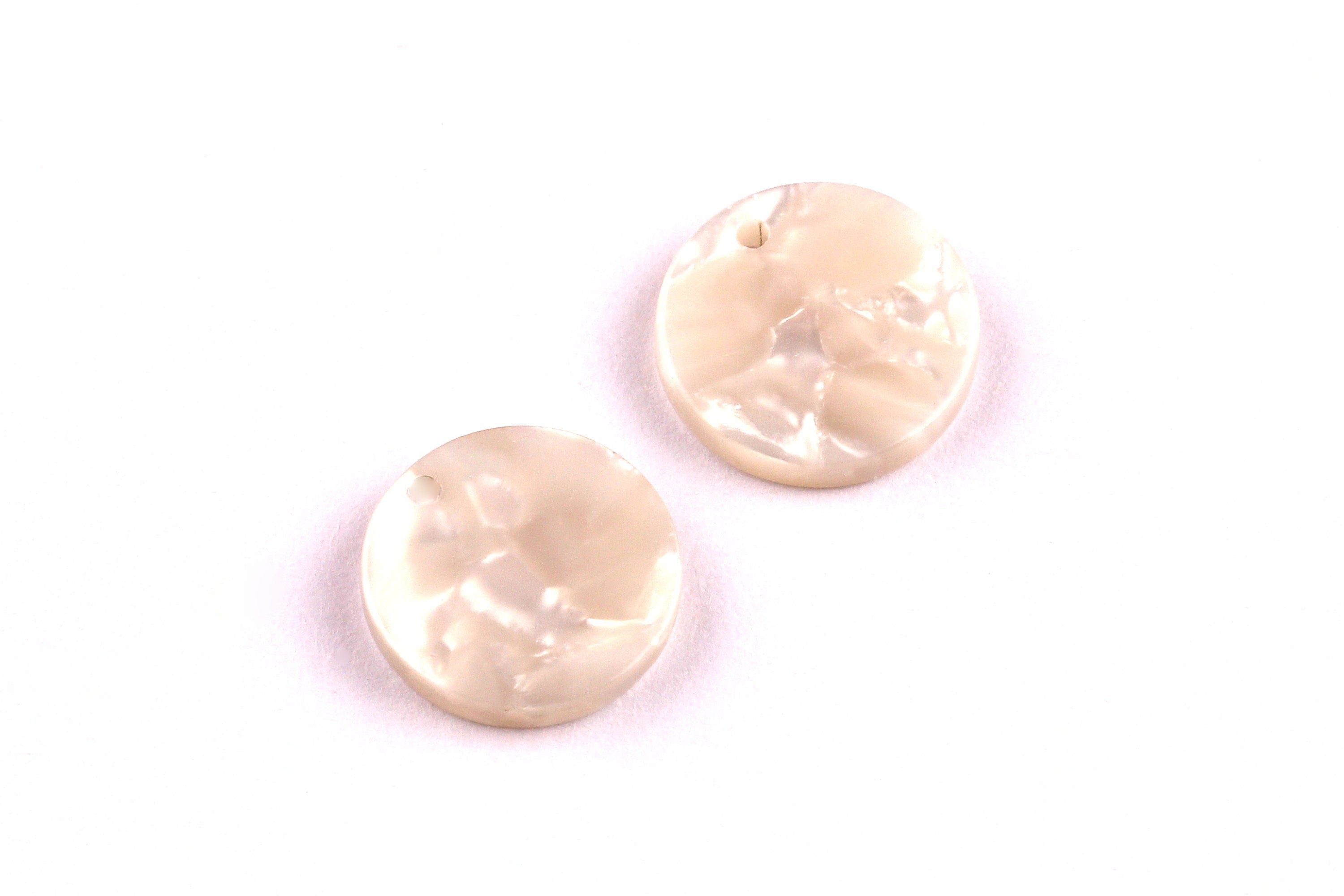 Acetate Coin & Round Charms - Coin and Round Earrings and Pendant - Earring Findings - Color Code: A12 - 14.5x2.5mm - AC1064D - DOMEDBAZAAR