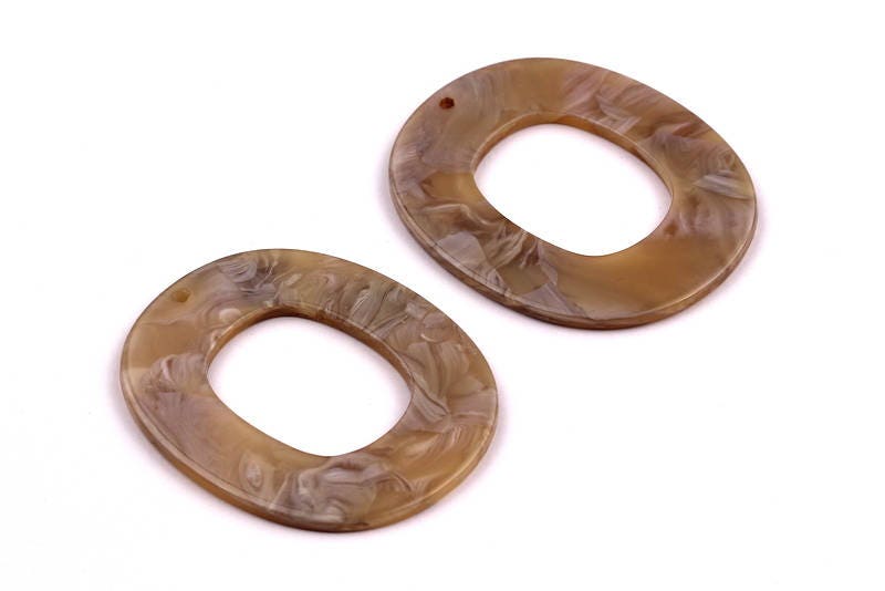 Acetate Oval Charms - Oval Earrings and Pendant - Earring Findings - Jewelry Supplies - Jewelry Supplies - 50X41X2.5mm - AC1012B - DOMEDBAZAAR
