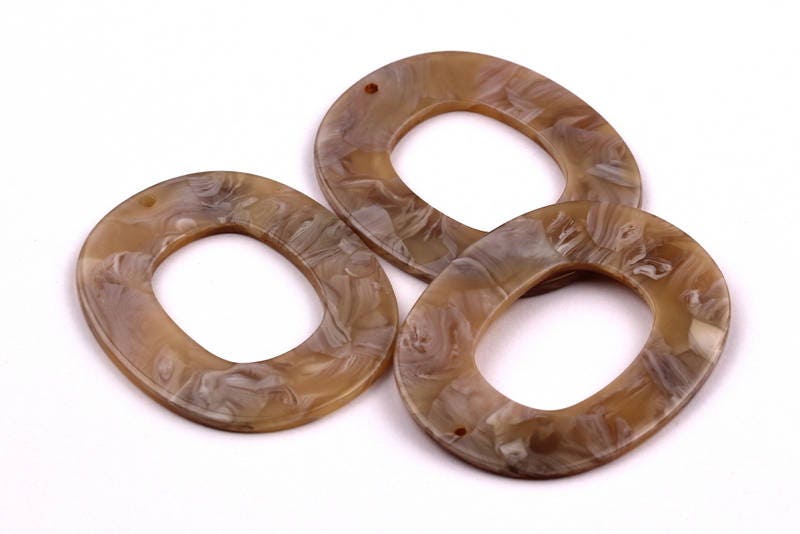 Acetate Oval Charms - Oval Earrings and Pendant - Earring Findings - Jewelry Supplies - Jewelry Supplies - 50X41X2.5mm - AC1012B - DOMEDBAZAAR