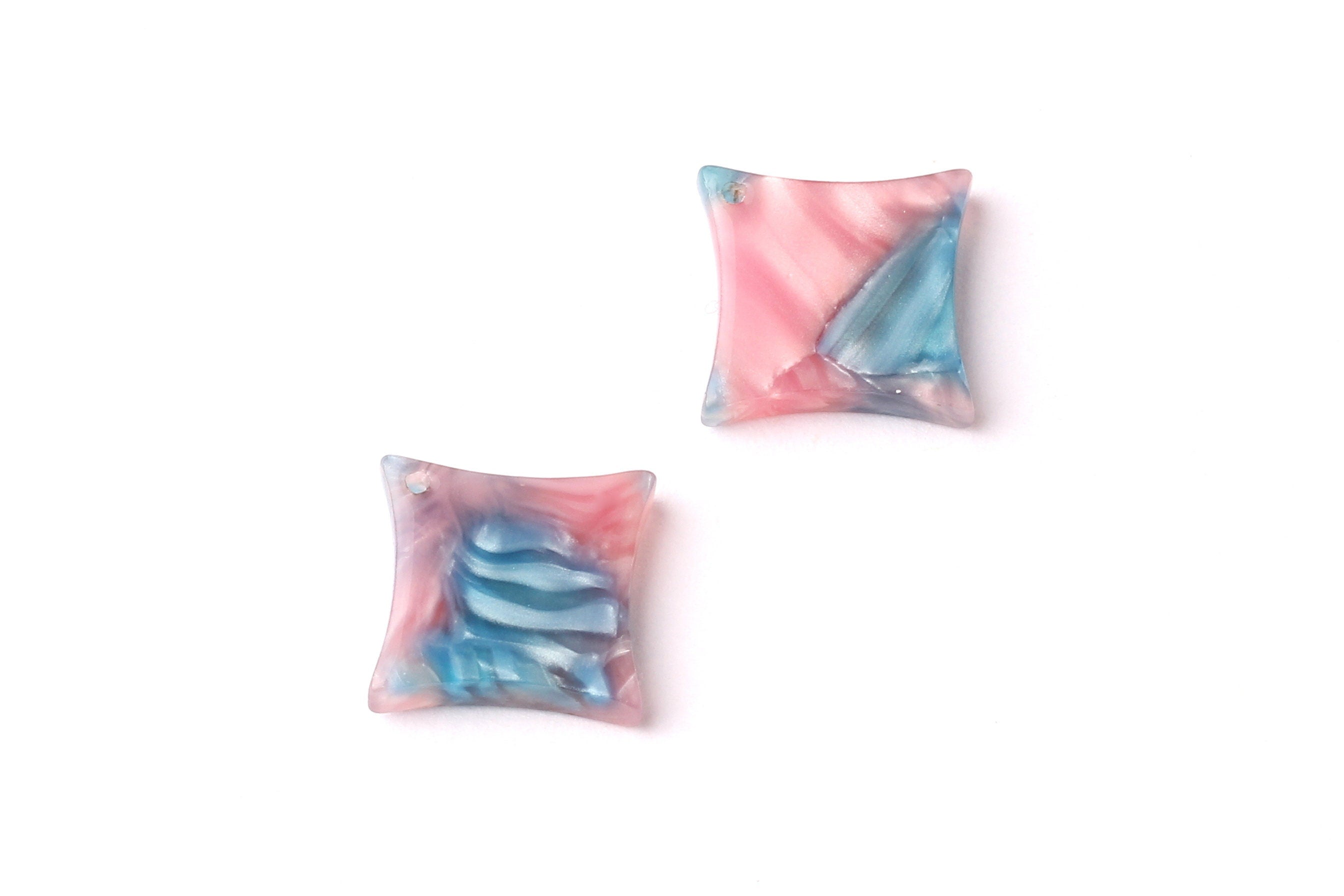 Acetate Compass Points Charms - Compass Points Earrings and Pendant - Earring Findings - Color Code: A94 - 16x2.6mm - AC1068G - DOMEDBAZAAR