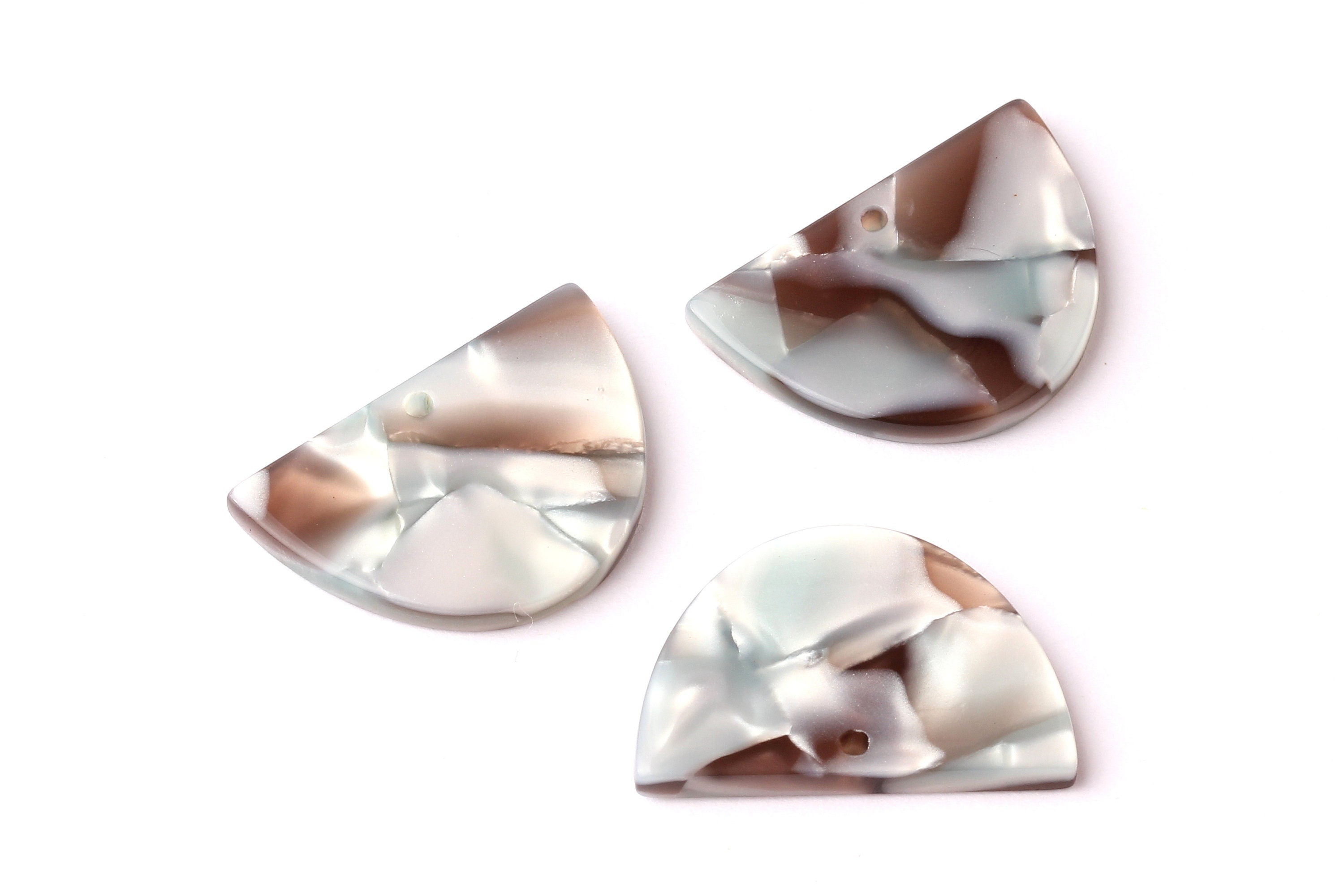 Acetate D Charms -D Earrings and Pendant - Earring Findings - Jewelry Supplies - Color Code: A22 - 17x25x2.5mm - AC1058H - DOMEDBAZAAR