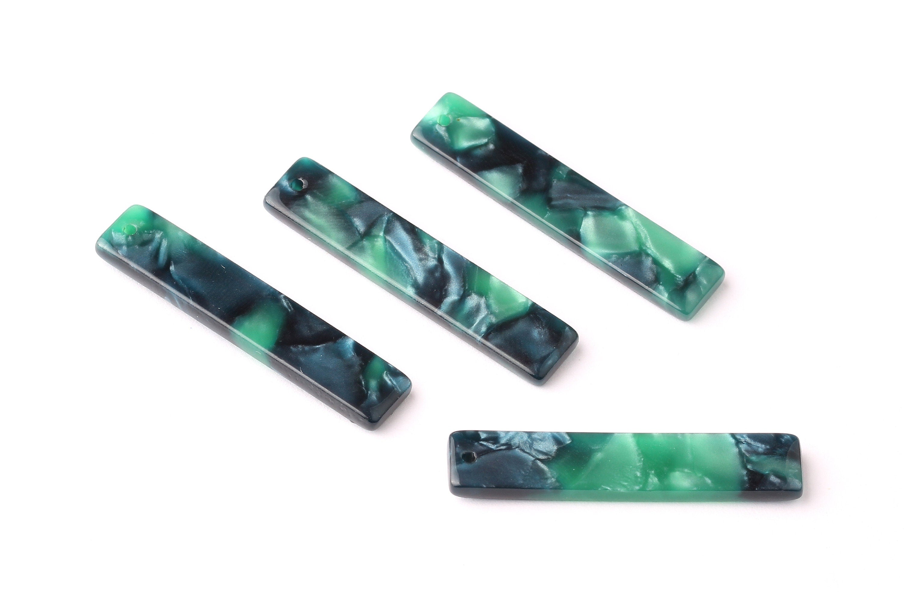 Acetate Stick & Bar Charms - Stick Earrings and Pendant - Earring Findings - Jewelry Supplies - Color Code: A13 - 34x7mm - AC1026S - DOMEDBAZAAR