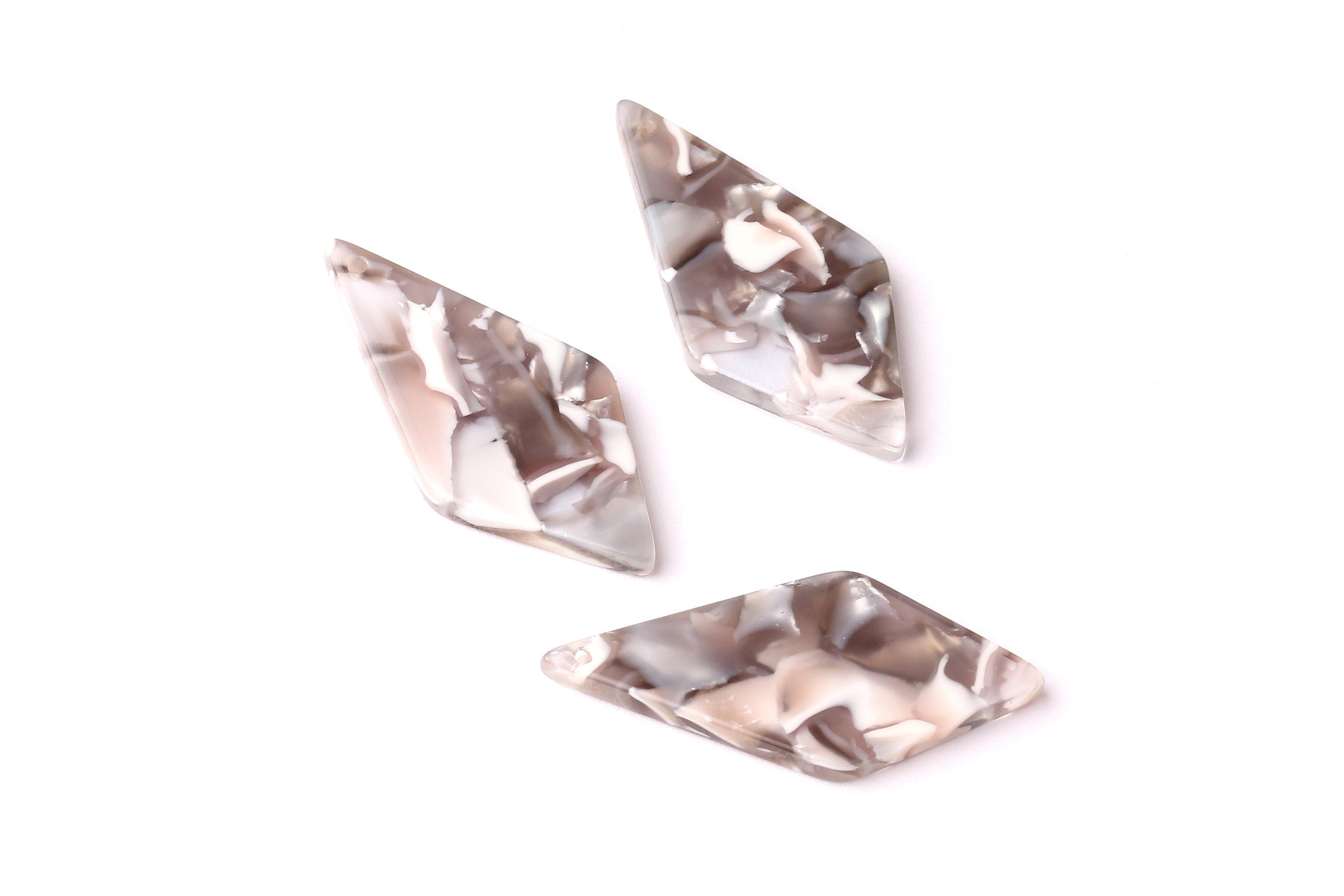 Acetate Diamond Charms - Diamond Earrings and Pendant - Earring Findings - Color Code: A20 - 32x15x2.6mm - AC1067B - DOMEDBAZAAR