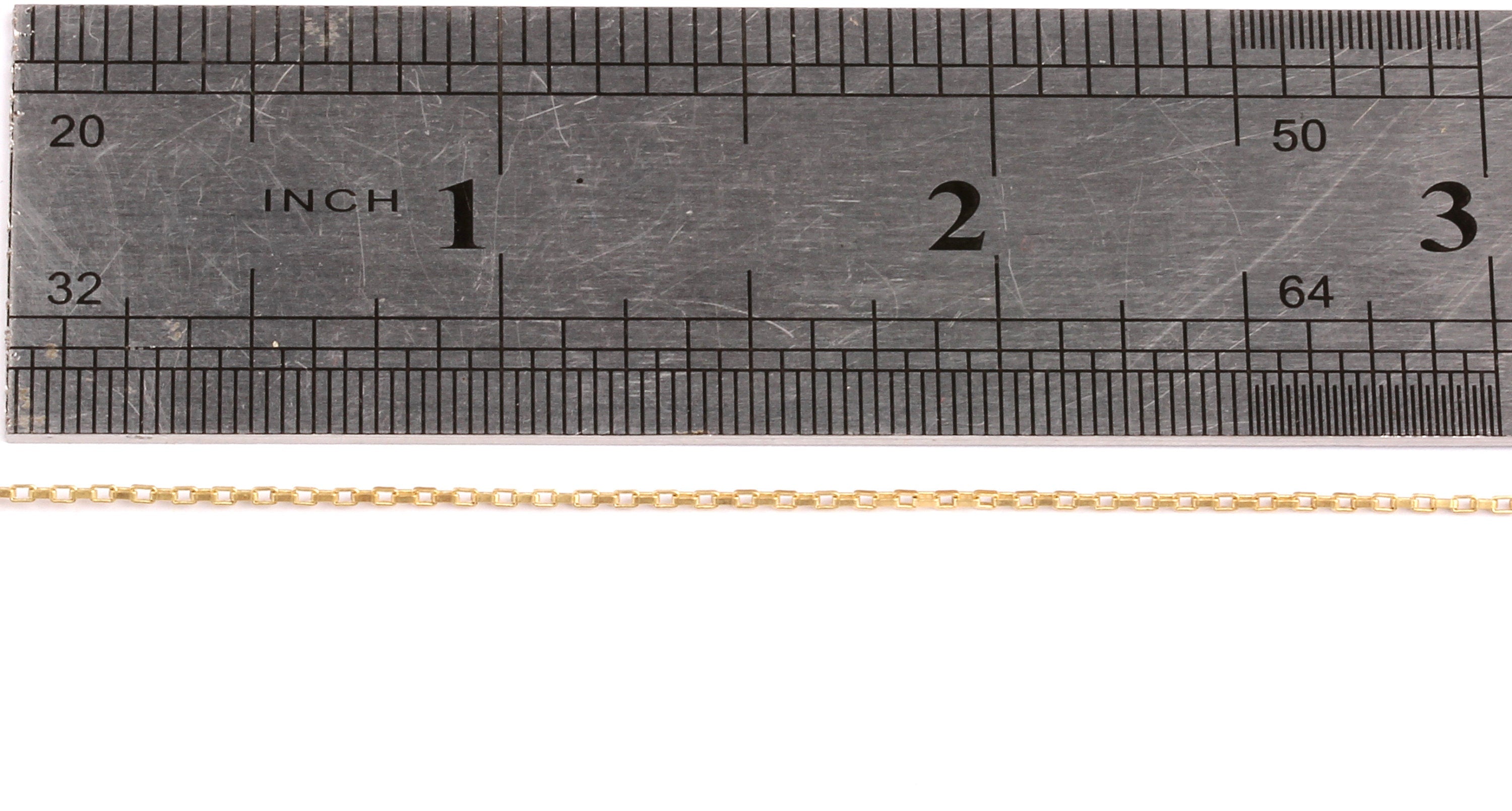 Rectangle Box Chain - Link Chain - Raw Brass Chain - Tiny Rectangle Box Chain -   - 0.06&quot; x 0.04&quot; x 0.01&quot;- for  Jewellery Making - CC1034 - DOMEDBAZAAR