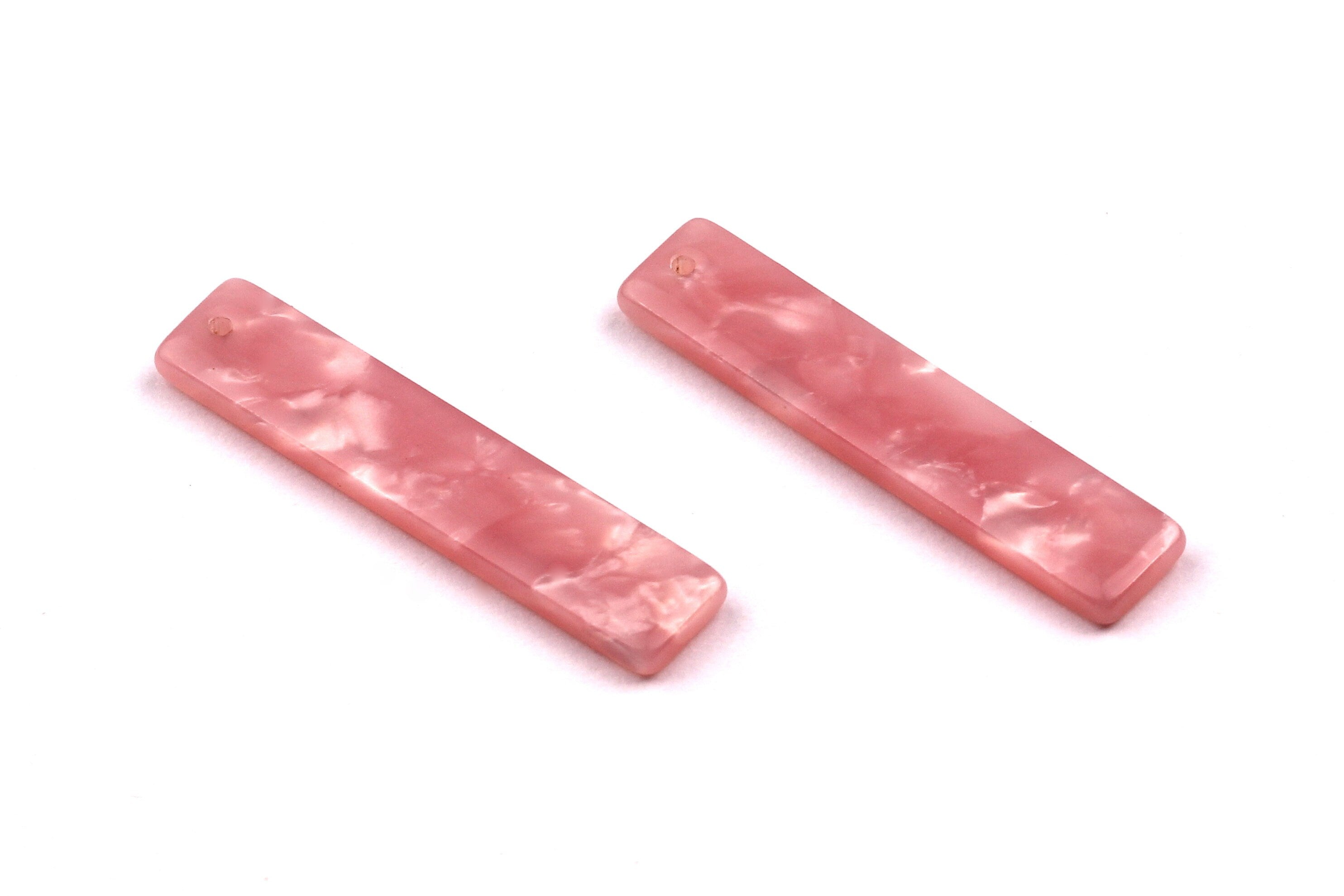 Acetate Stick & Bar Charms - Stick Earrings and Pendant - Earring Findings - Jewelry Supplies - Color Code: A28 - 34x7mm - AC1026D - DOMEDBAZAAR