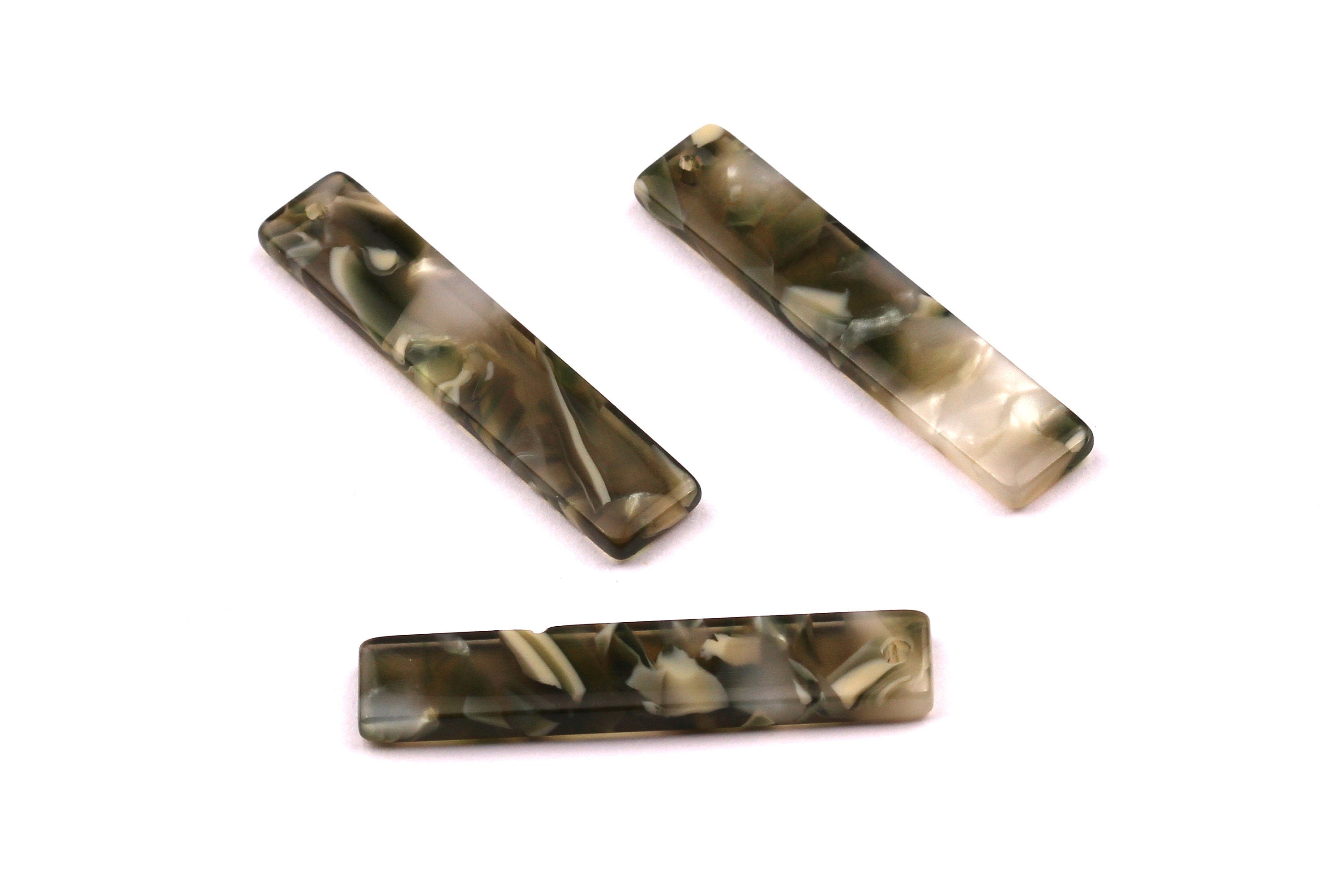 Acetate Stick & Bar Charms - Stick Earrings and Pendant - Earring Findings - Jewelry Supplies - Color Code: A86 - 34x7mm - AC1026E - DOMEDBAZAAR