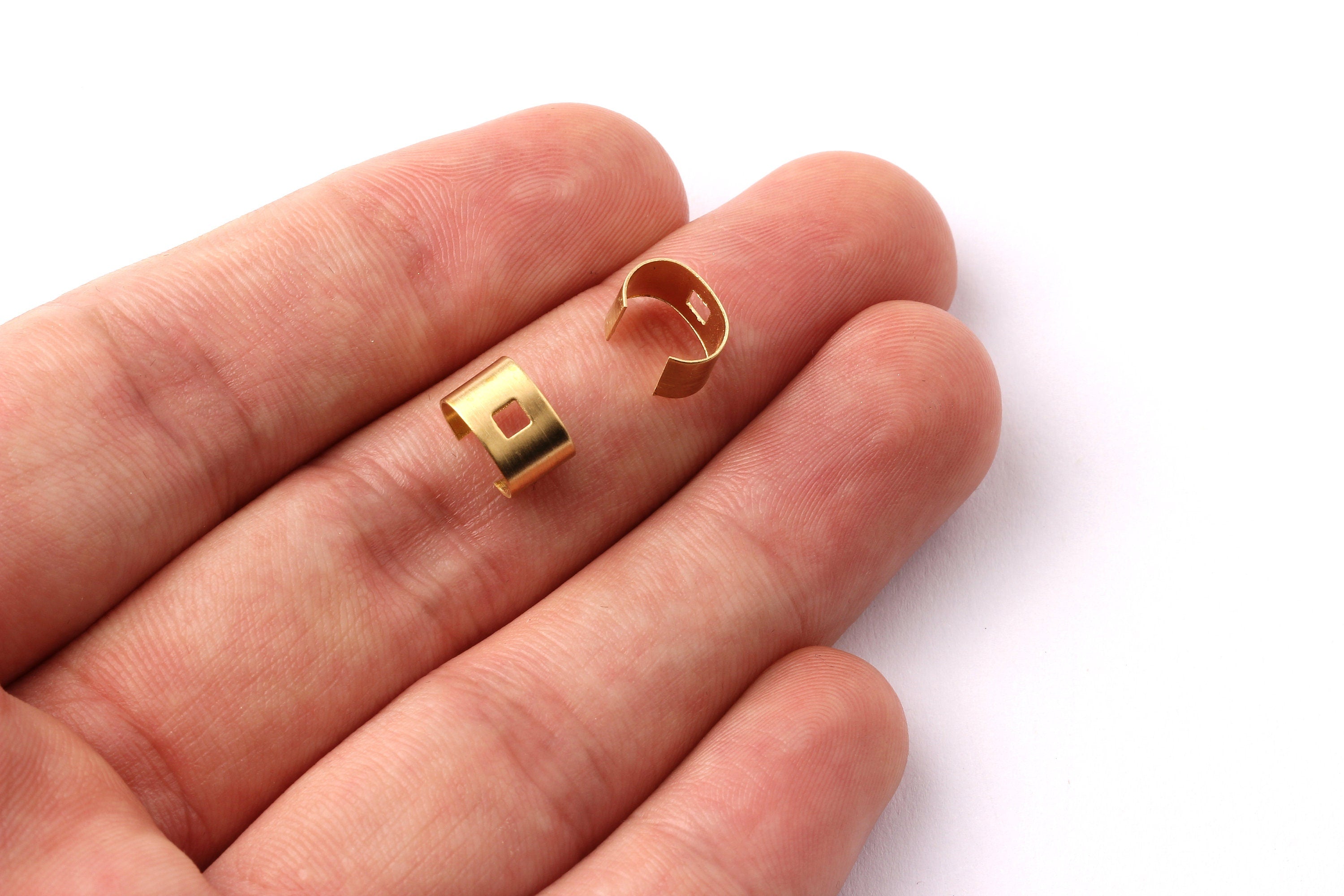Raw Brass Ear Cuff - Brass Ear Cuffs - Earring Findings - Jewelry Supplies - 9x6x0.3mm - PP1270 - DOMEDBAZAAR