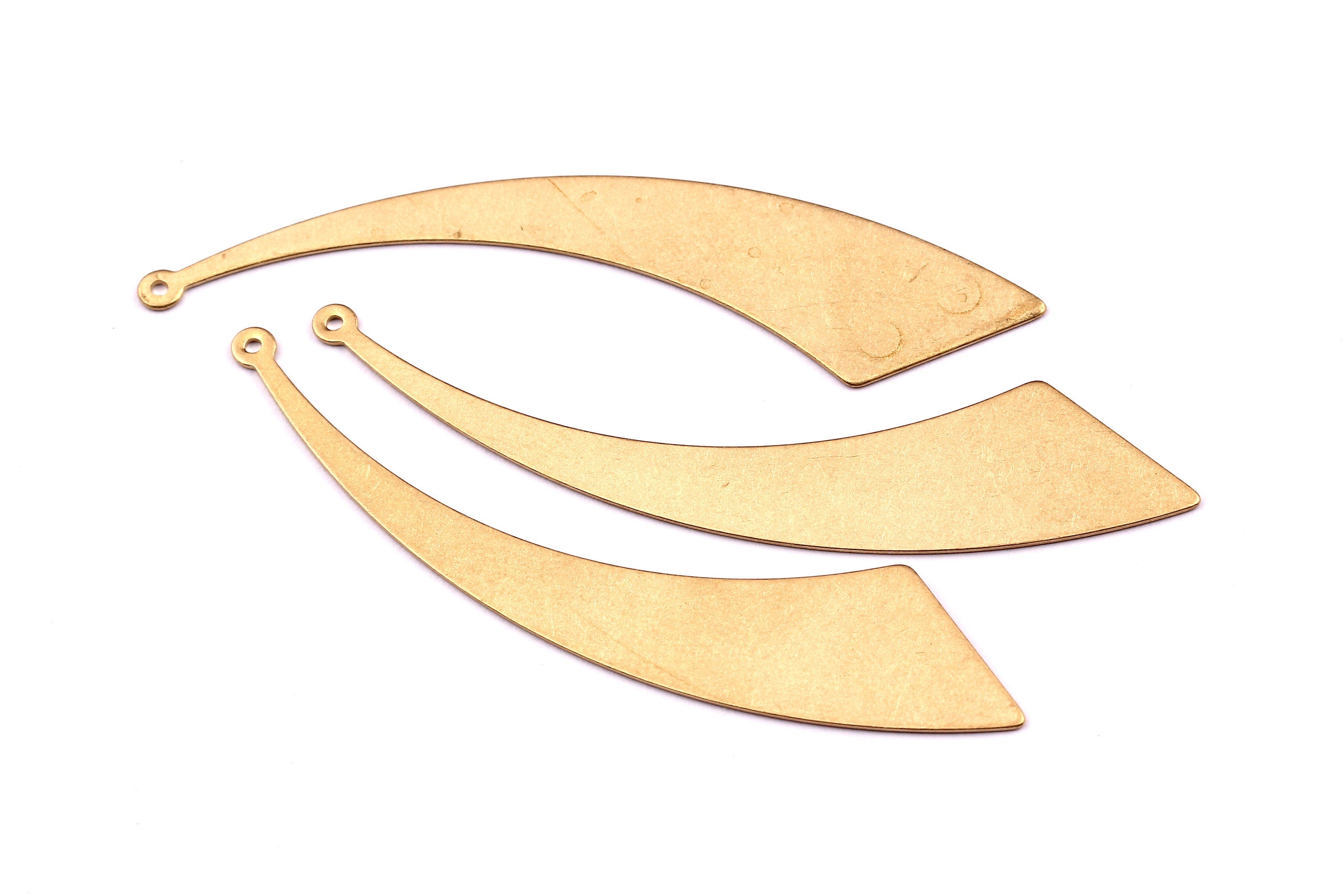 Brass Sword Charms - Sword Shpaed Raw Brass Charm - Sword Pendant - Jewelry Supplies - 60x12x0.5mm - PP1159 - DOMEDBAZAAR
