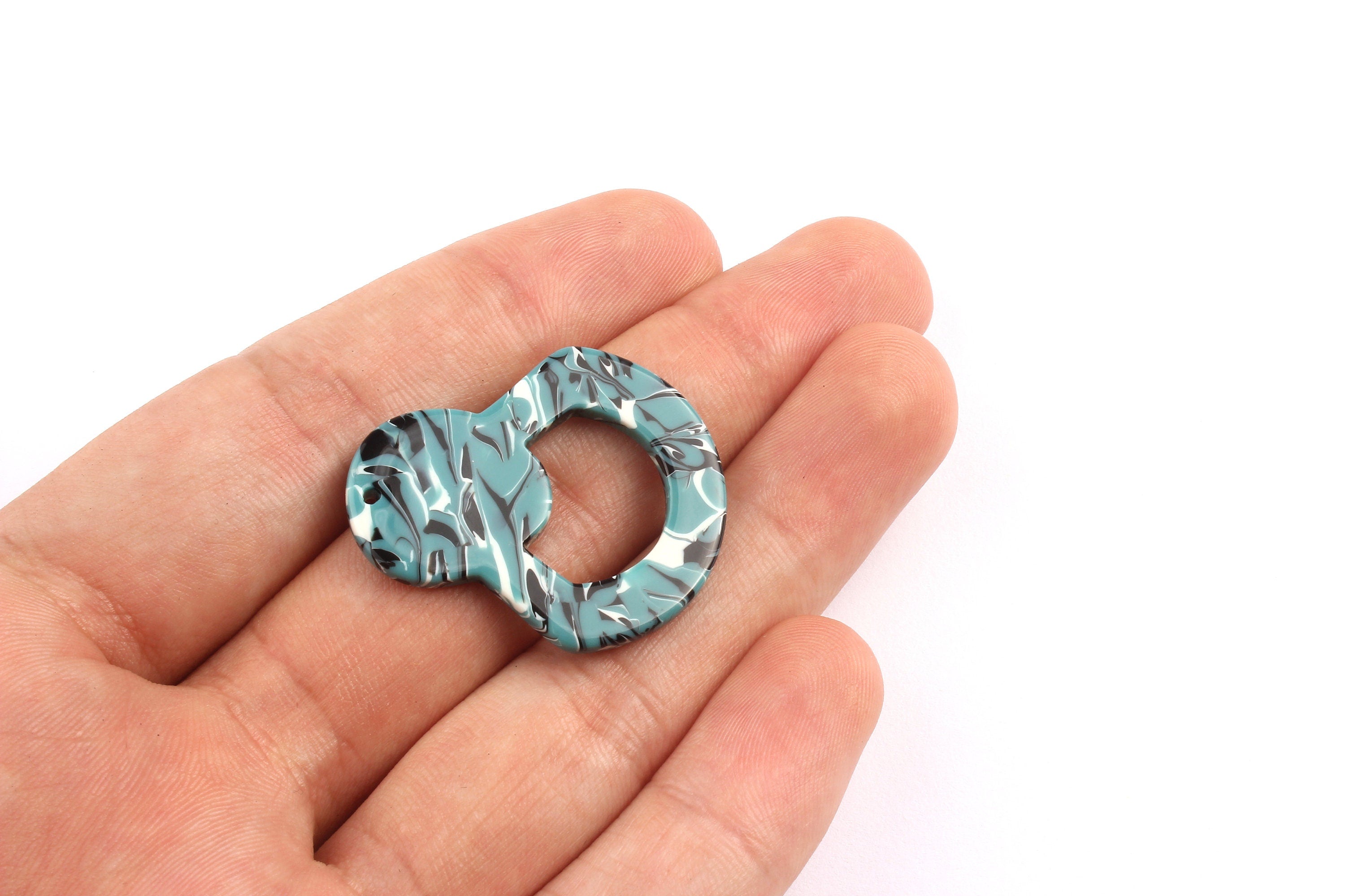 Acetate Bottle Opener Charms - Bottle Opener Earrings and Pendant - Earring Findings - 34.4x29.4mm - AC1072C - DOMEDBAZAAR