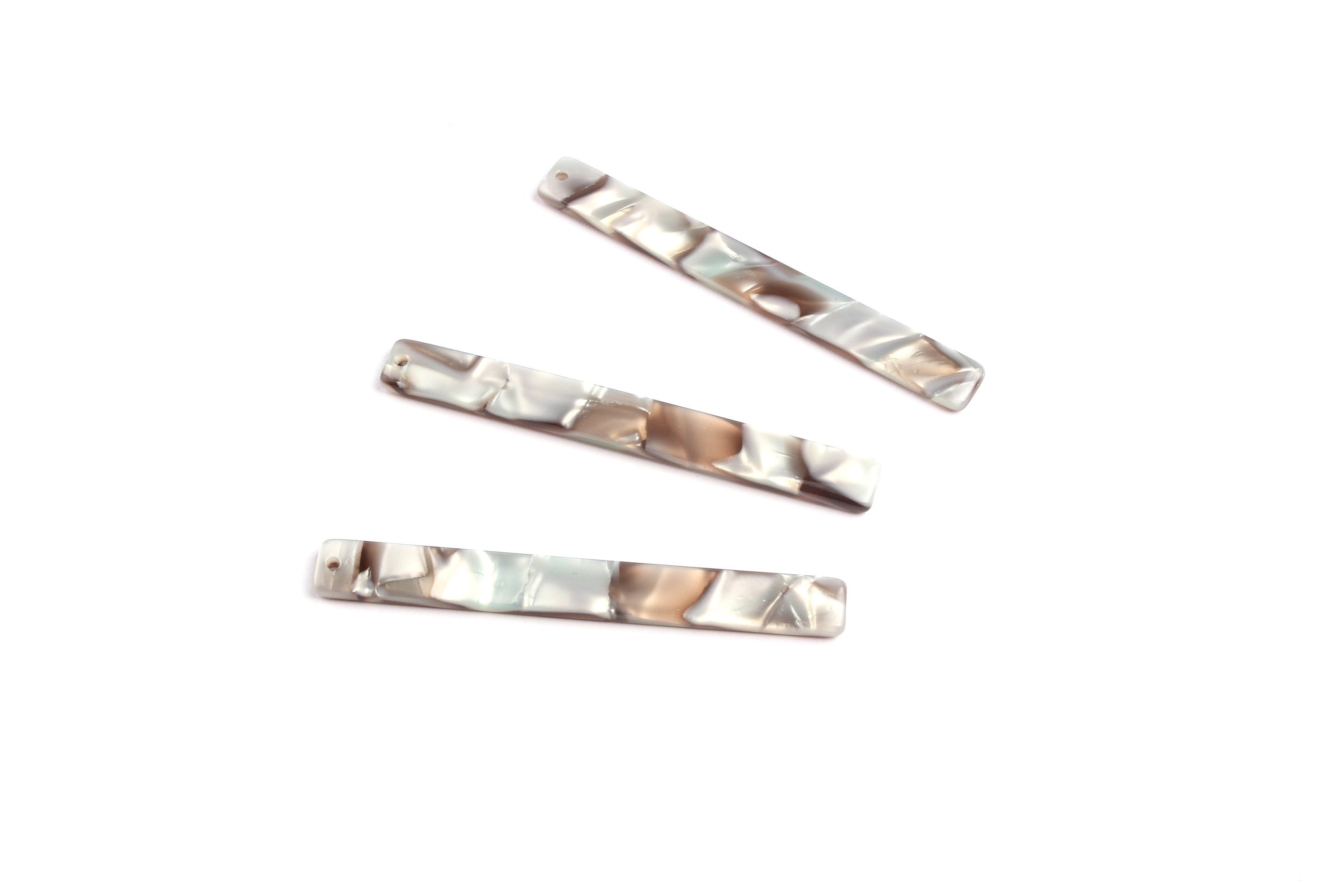 Acetate Stick Charms - Bar Earrings and Pendant - Earring Findings  - Jewelry Supplies - Color Code: A22 - 59x7x2.5mm - AC1049H - DOMEDBAZAAR