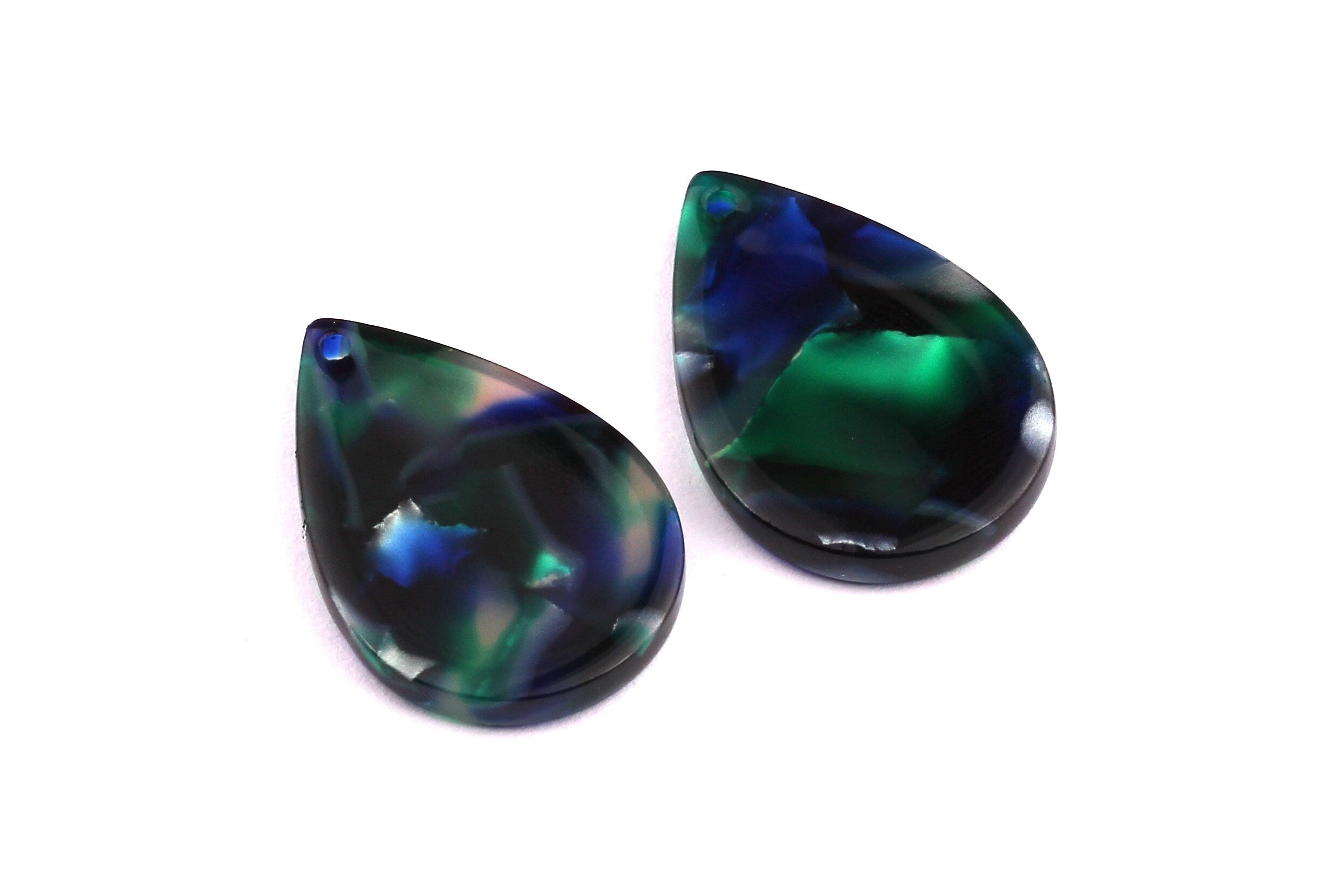 Acetate Drop Charms - Drop Earrings and Pendant - Earring Findings - Jewelry Supplies - Color Code: A18 - 21x2.5 mm - AC1024E - DOMEDBAZAAR