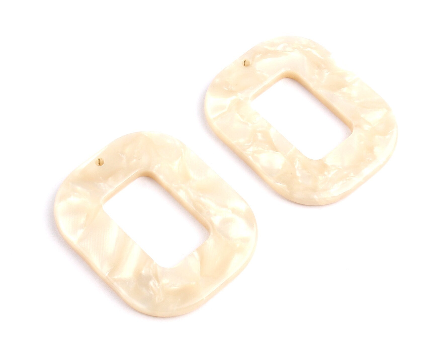 Acetate Rectangle Charms - Rectangle Earrings and Pendant - Earring Findings - Jewelry Supplies - Color Code: A32 - 32.4x26.5mm - AC1080D - DOMEDBAZAAR