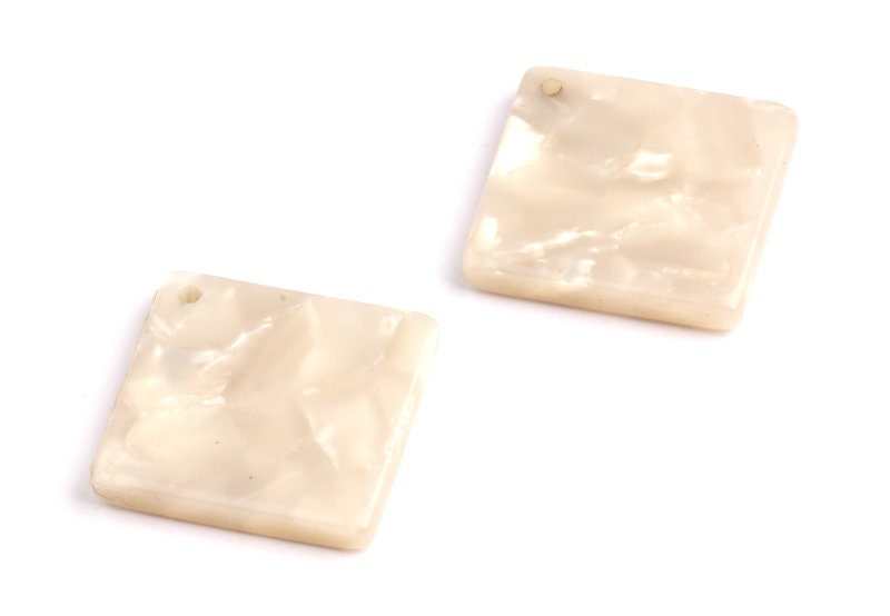Acetate Square Charms - Square Earings and Pendant - Earring Findings - Jewelry Supplies - Color Code: A30 - 18x18mm - AC1078D - DOMEDBAZAAR