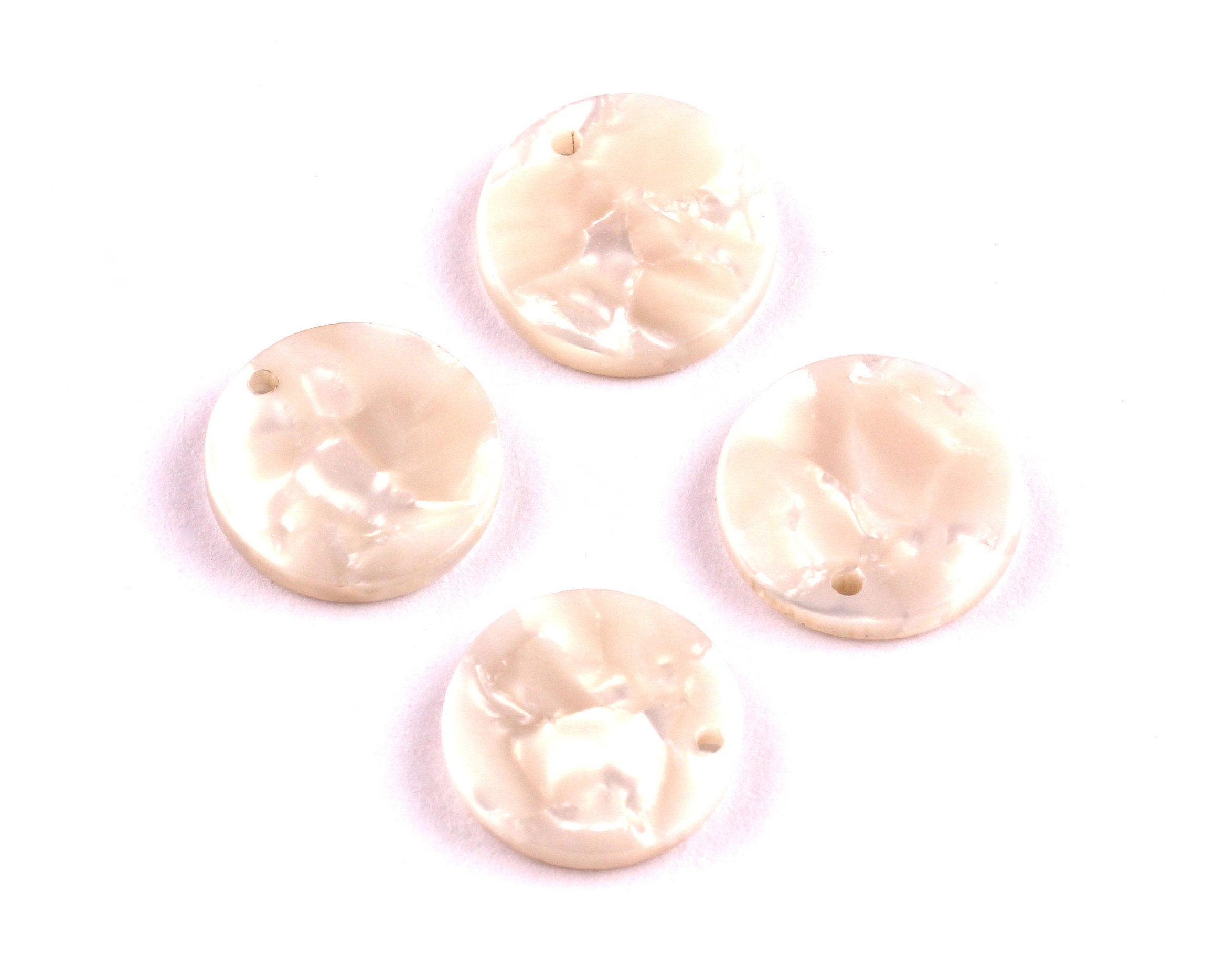 Acetate Coin & Round Charms - Coin and Round Earrings and Pendant - Earring Findings - Color Code: A12 - 14.5x2.5mm - AC1064D - DOMEDBAZAAR