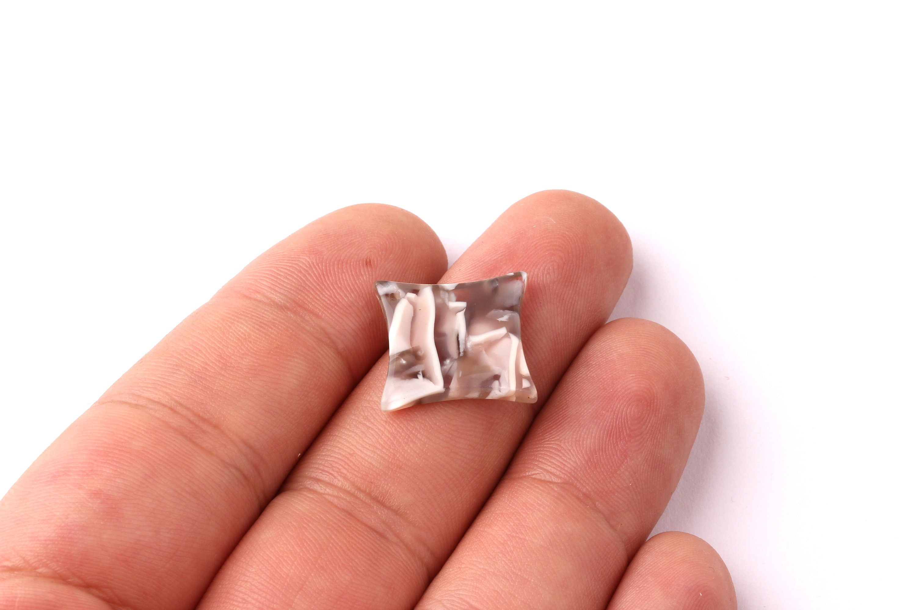 Acetate Compass Points Charms - Compass Points Earrings and Pendant - Earring Findings - Color Code: A20 - 23x2.6mm - AC1069F - DOMEDBAZAAR
