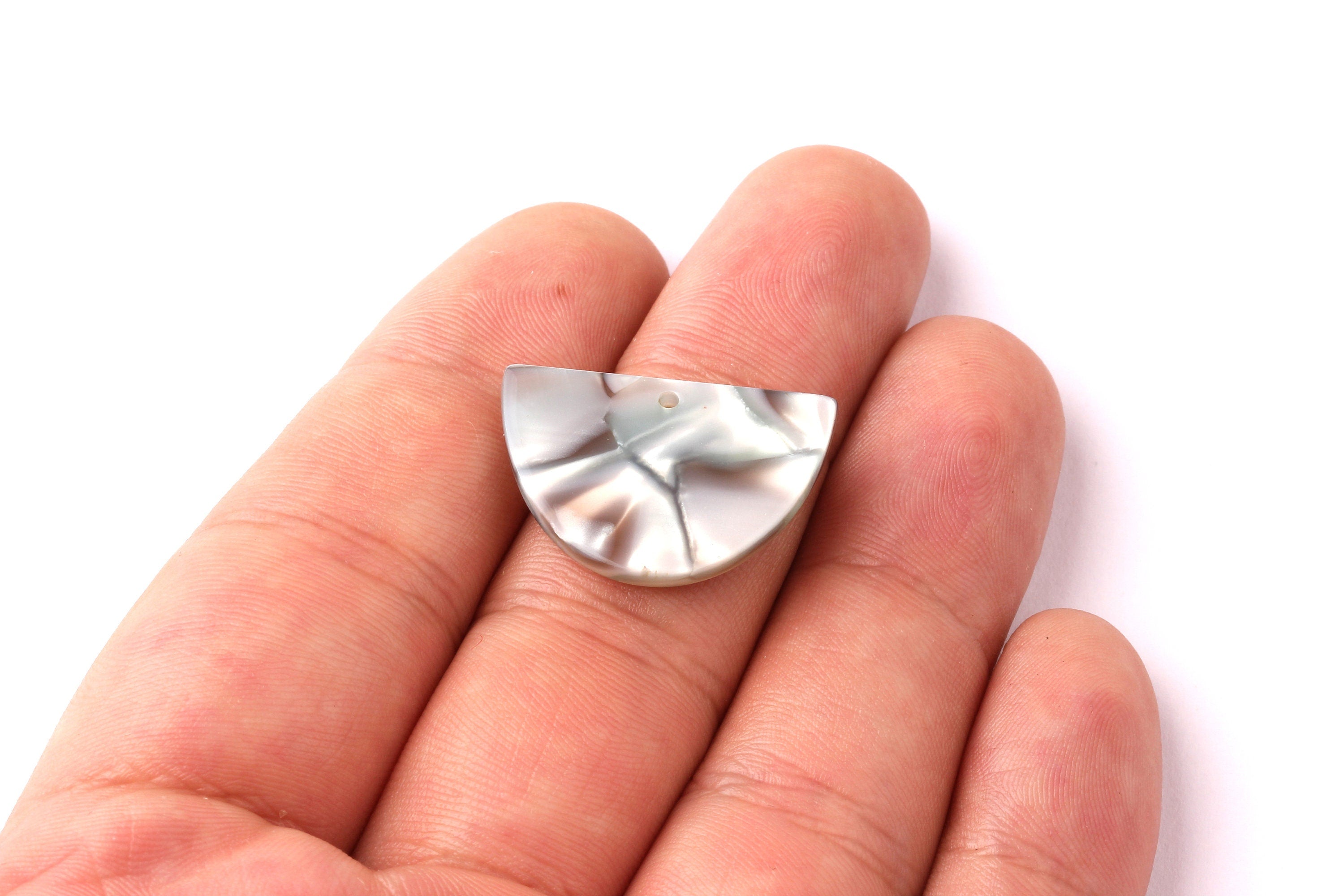 Acetate D Charms -D Earrings and Pendant - Earring Findings - Jewelry Supplies - Color Code: A22 - 17x25x2.5mm - AC1058H - DOMEDBAZAAR