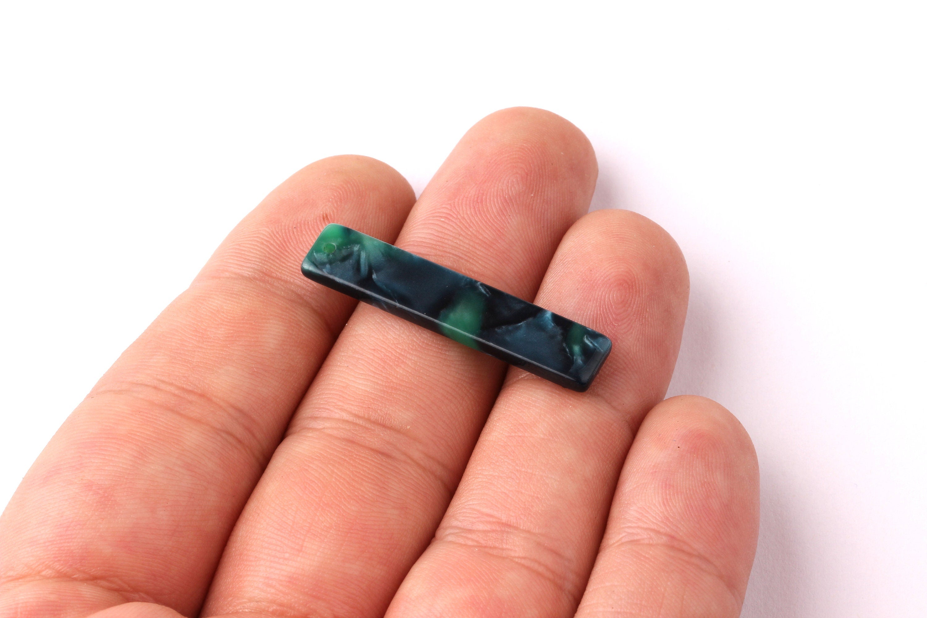 Acetate Stick & Bar Charms - Stick Earrings and Pendant - Earring Findings - Jewelry Supplies - Color Code: A13 - 34x7mm - AC1026S - DOMEDBAZAAR