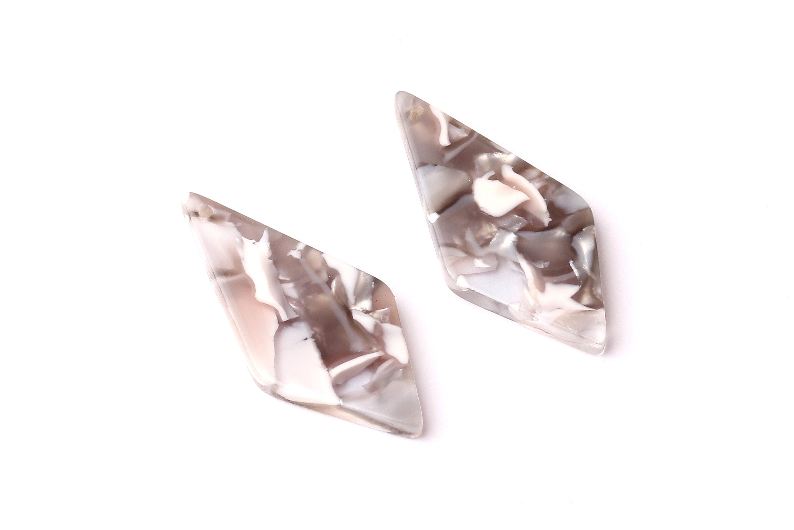 Acetate Diamond Charms - Diamond Earrings and Pendant - Earring Findings - Color Code: A20 - 32x15x2.6mm - AC1067B - DOMEDBAZAAR