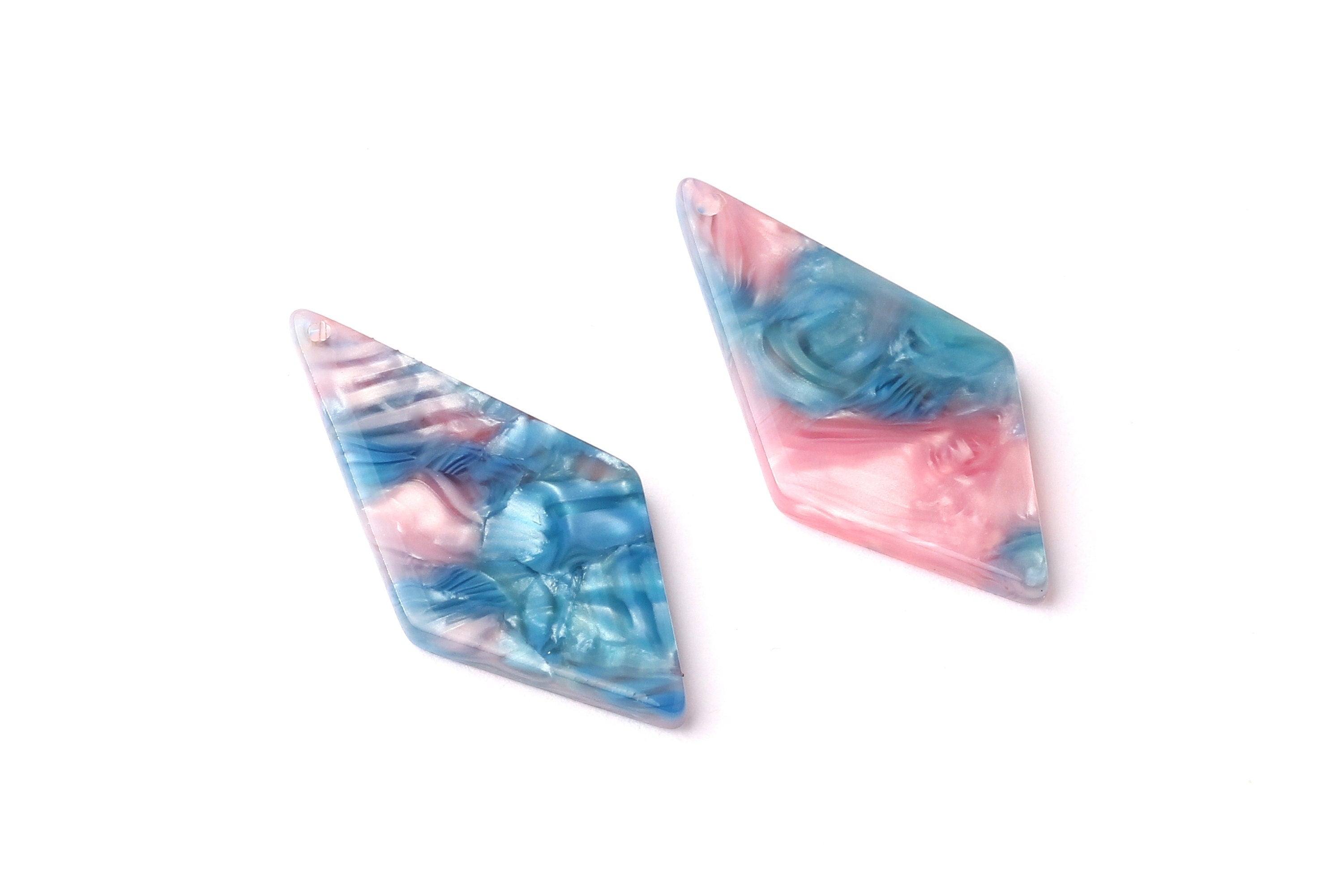 Acetate Diamond Charms - Diamond Earrings and Pendant - Earring Findings - Color Code: A94 - 31x15x2.6mm - AC1067G - DOMEDBAZAAR