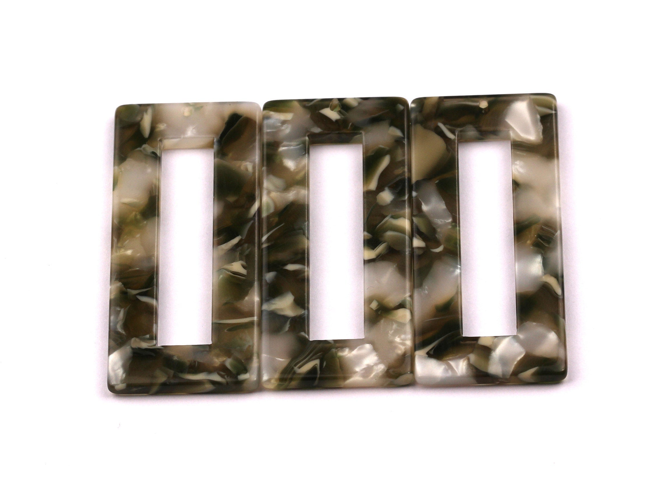 Acetate Rectangle Charms - Rectangle Pendant - Earring Findings - Jewelry Supplies - Color Code: A86 - 48x20mm - AC1025F - DOMEDBAZAAR