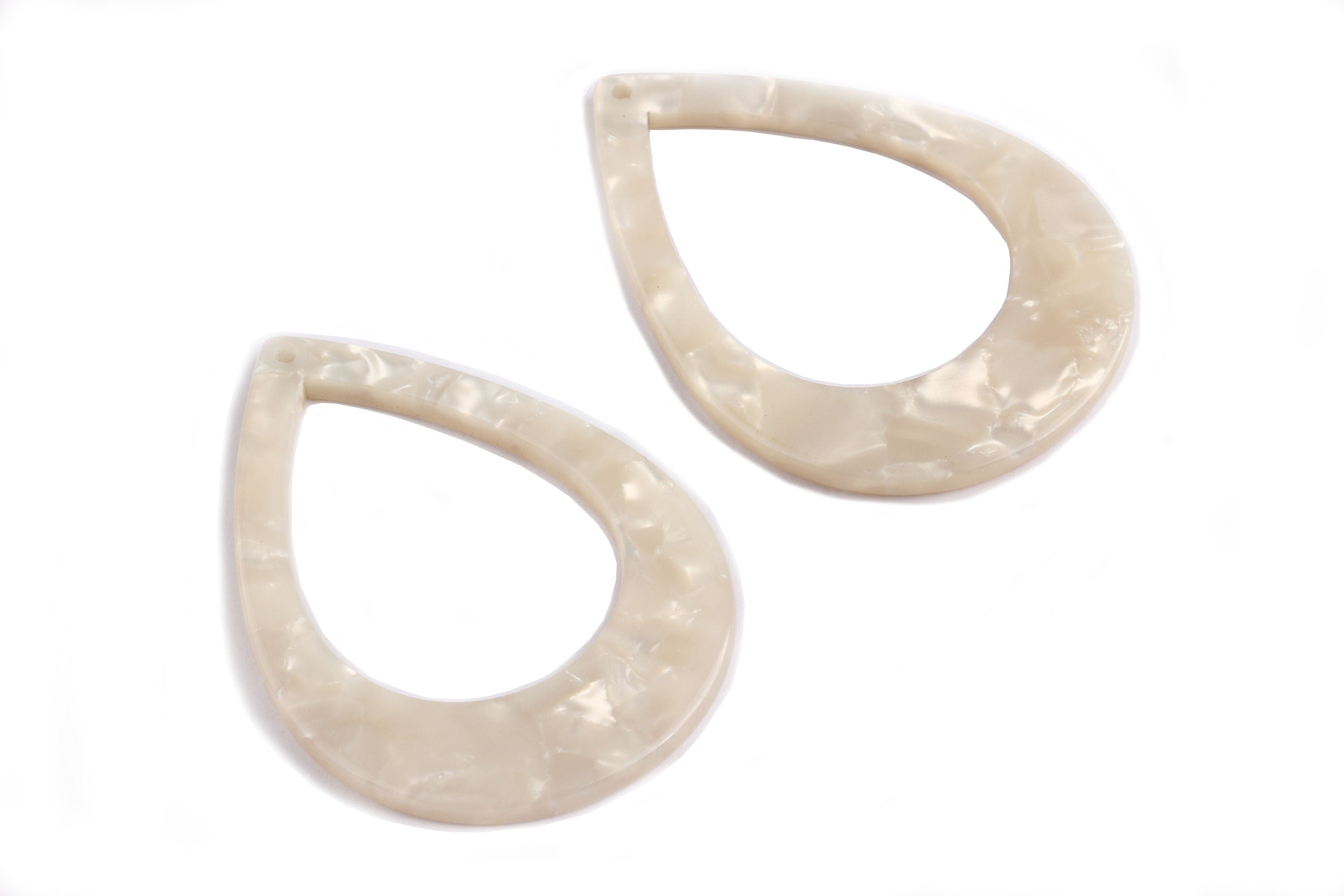 Acetate Drop Charms - Drop Earrings and Pendant - Earring Findings - Jewelry Supplies - Color Code: A12 - 46x33x2.5mm - AC1022E - DOMEDBAZAAR