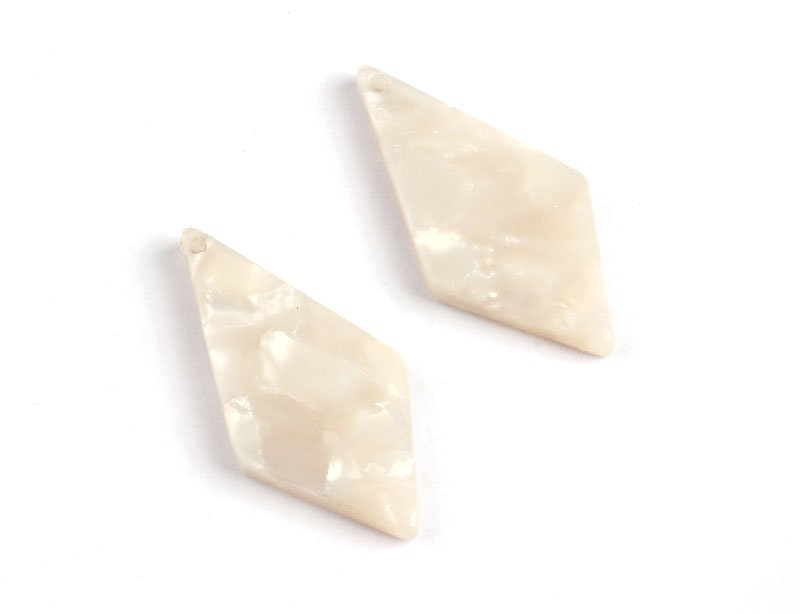 Acetate Diamond Charms - Diamond Earrings and Pendant - Earring Findings - Color Code: A30 - 31x15x2.6mm - AC1067E - DOMEDBAZAAR
