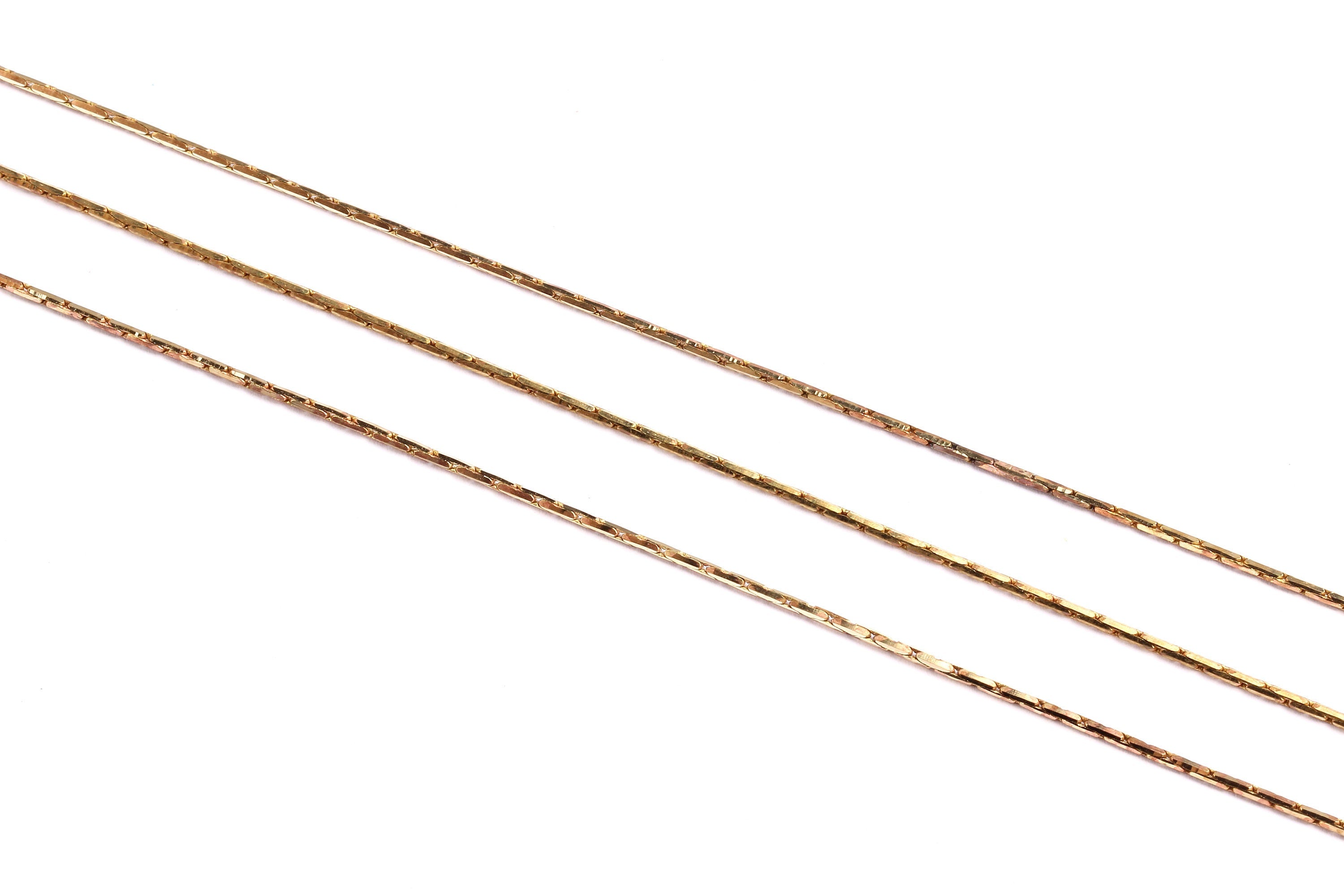 Tiny Snake Chain - Raw Brass Chain - Gold Raw Brass Color -  0.04&quot; - for Necklace Bracelet Earing Jewellery Making - CC1050GRB - DOMEDBAZAAR