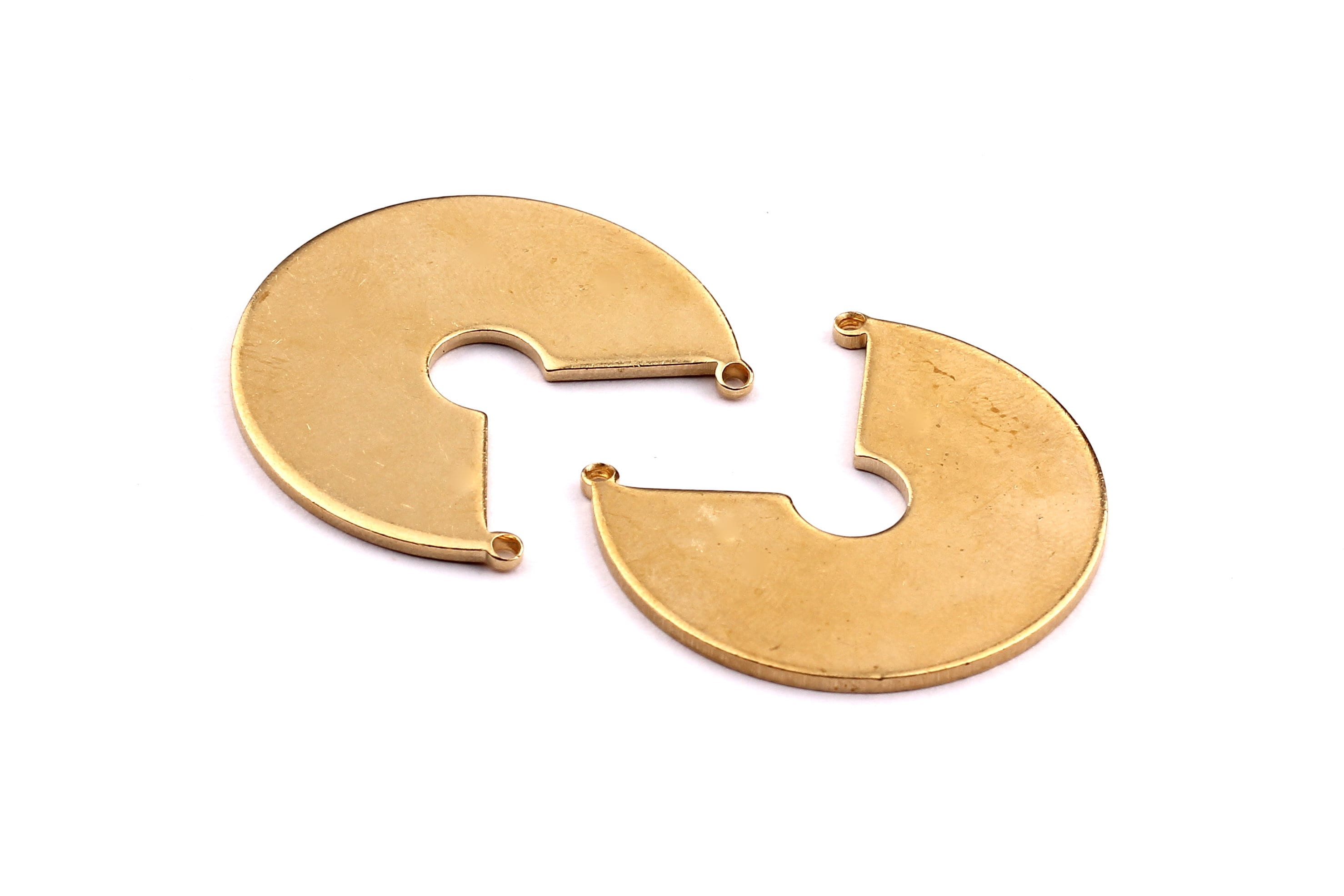 Raw Brass Connector - Geometric Brass Connector - Jewelry Supplies - 27x31x1.3mm - PP1254 - DOMEDBAZAAR