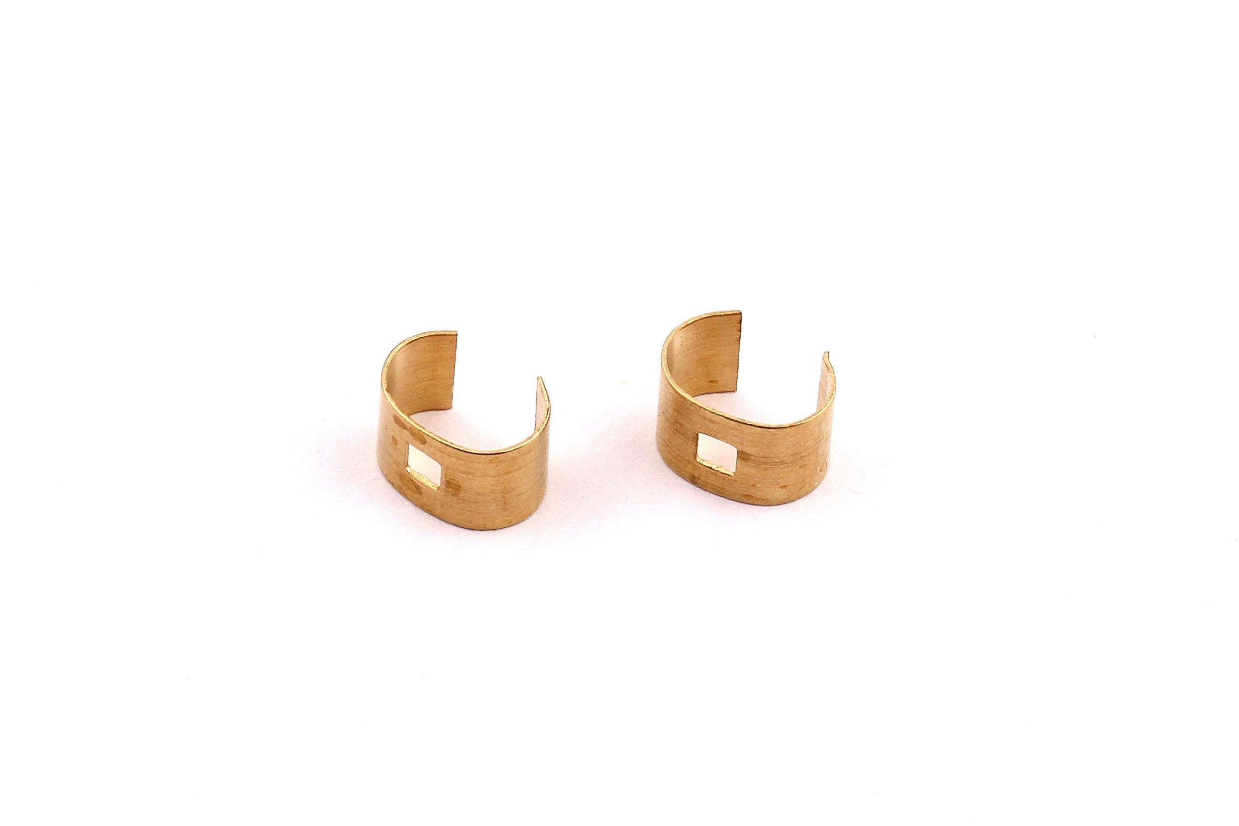 Raw Brass Ear Cuff - Brass Ear Cuffs - Earring Findings - Jewelry Supplies - 9x6x0.3mm - PP1270 - DOMEDBAZAAR