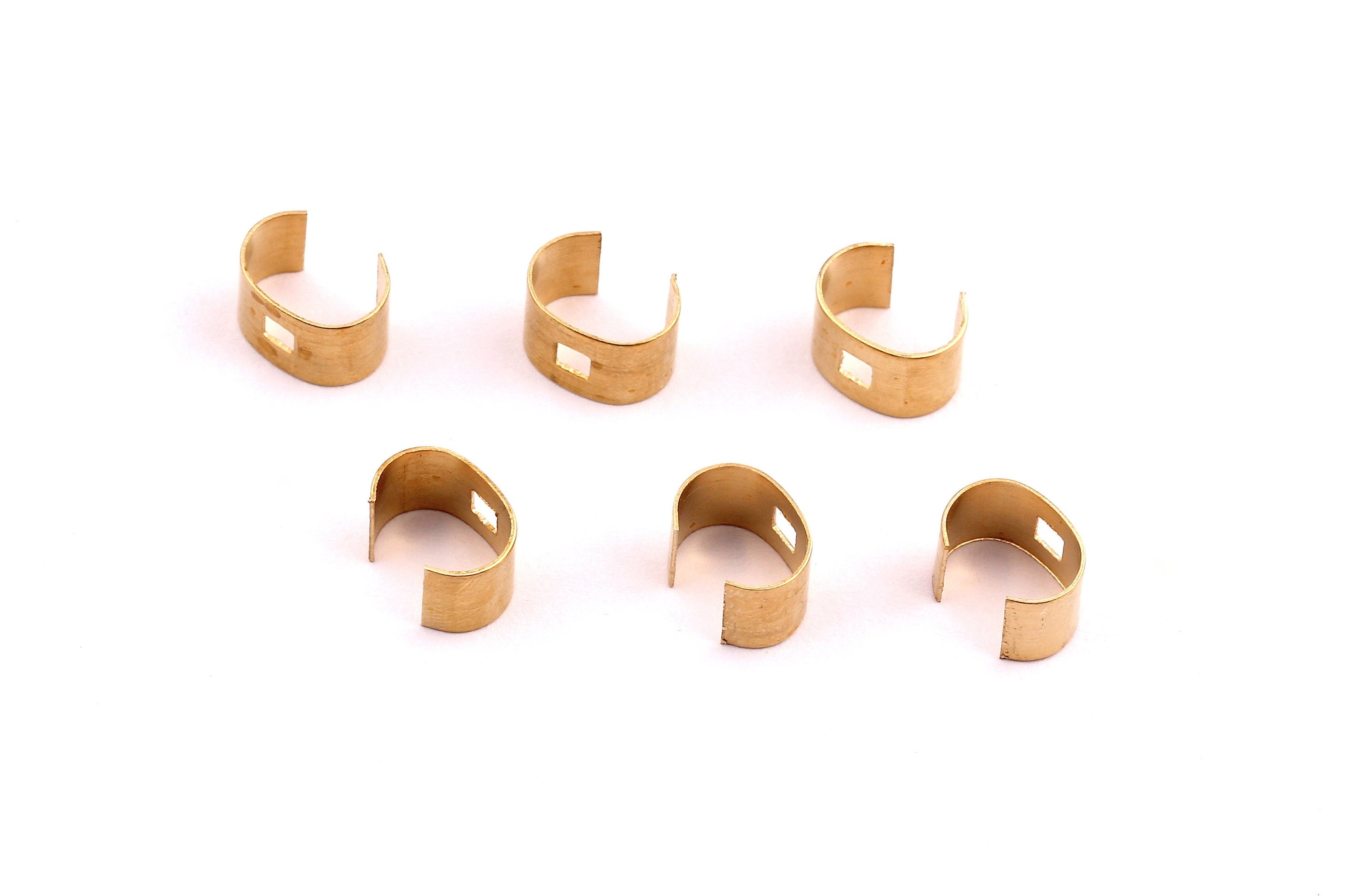 Raw Brass Ear Cuff - Brass Ear Cuffs - Earring Findings - Jewelry Supplies - 9x6x0.3mm - PP1270 - DOMEDBAZAAR