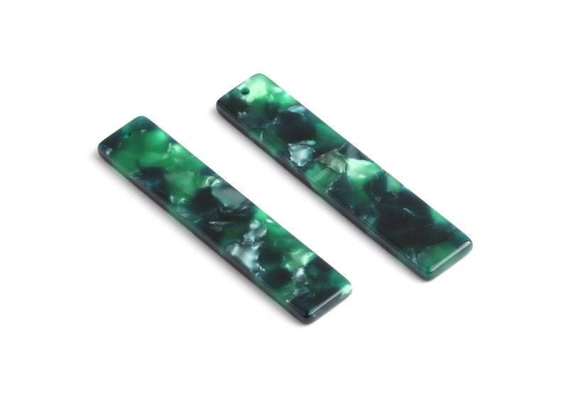 Acetate Stick & Bar Charms - Stick Earrings and Pendant - Earring Findings - Jewelry Supplies - Color Code: A13 - 51x10x2.53mm - AC1091A - DOMEDBAZAAR