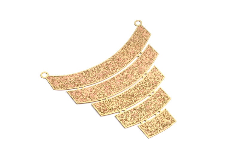 Raw Brass Necklace Charms - Raw Brass Necklace  Findings - Jewelery Making - Jewelry Supplies - 58x55x0.3mm - JJA3689 - DOMEDBAZAAR