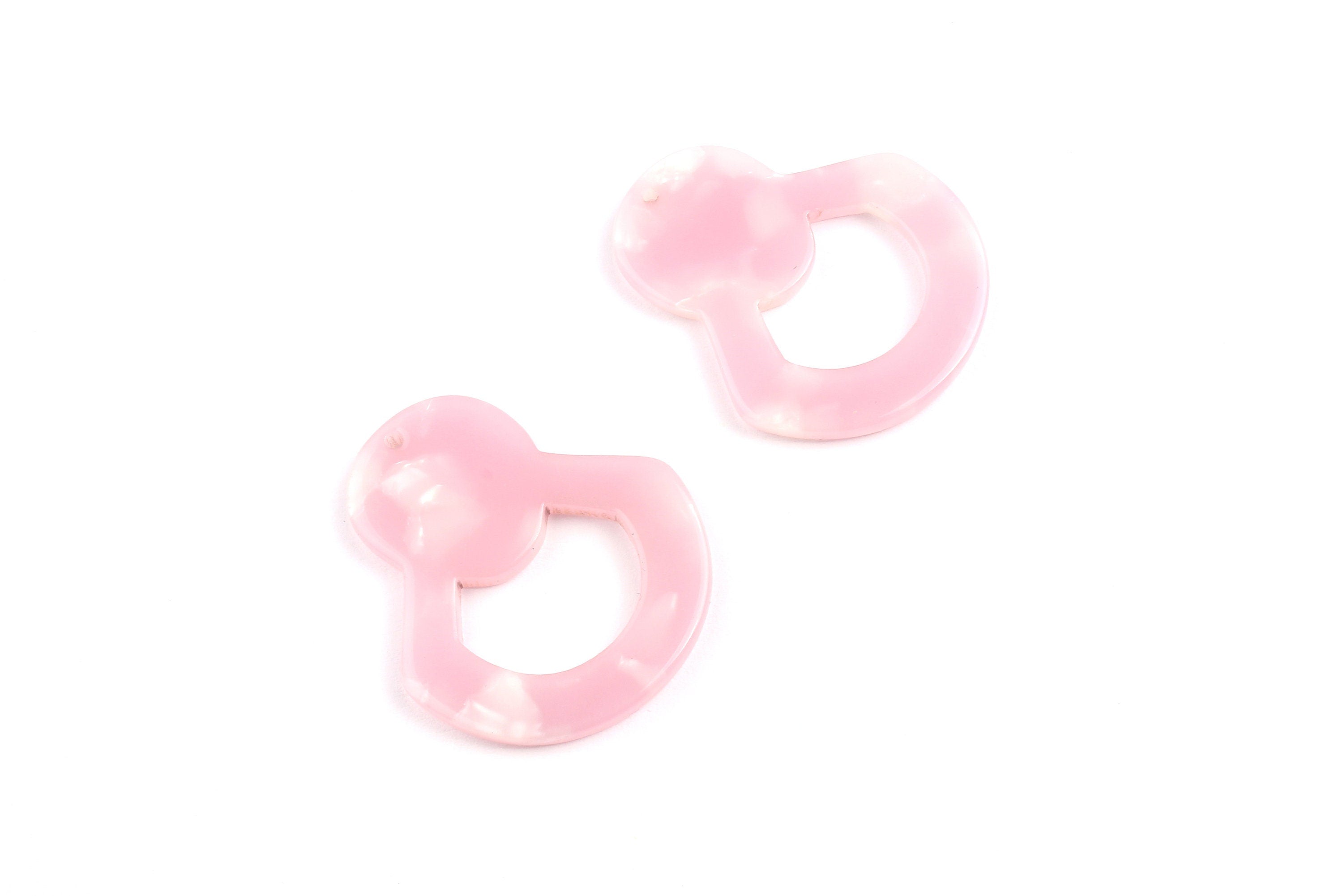 Acetate Bottle Opener Charms - Bottle Opener Earrings and Pendant - Earring Findings - Color Code: A28 - 34.4x29.4mm - AC1072D - DOMEDBAZAAR