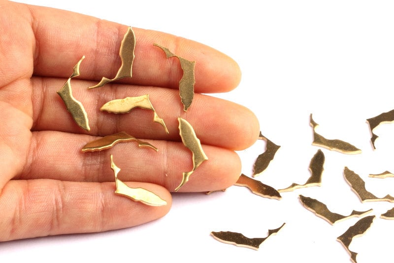 Brass Florida State Charms - Florida State Shaped Raw Brass Pendant - Jewelry Supplies - 14x12mm - PP1262 - DOMEDBAZAAR