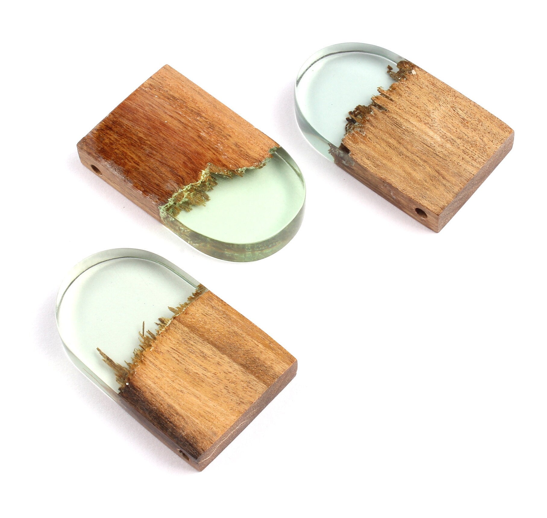 Griding Glue Oak Bark Wood Pendant - Oak Bark Griding Glue - Griding Glue Pendant - 45.9x23.1x6.81mm - BB1047C - DOMEDBAZAAR